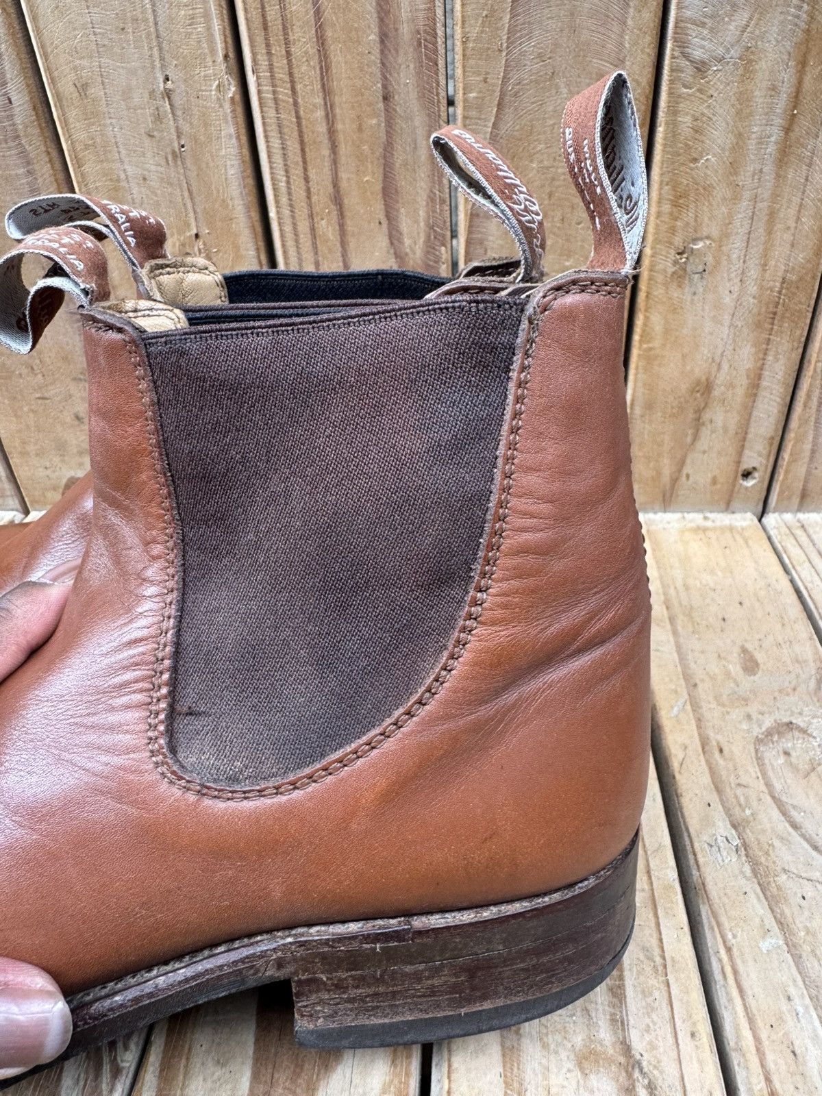 R.M. Williams R.M.Williams Brown leather Australian Men Boots UK 8 H US 9 Size US 9 / EU 42 - 15 Thumbnail