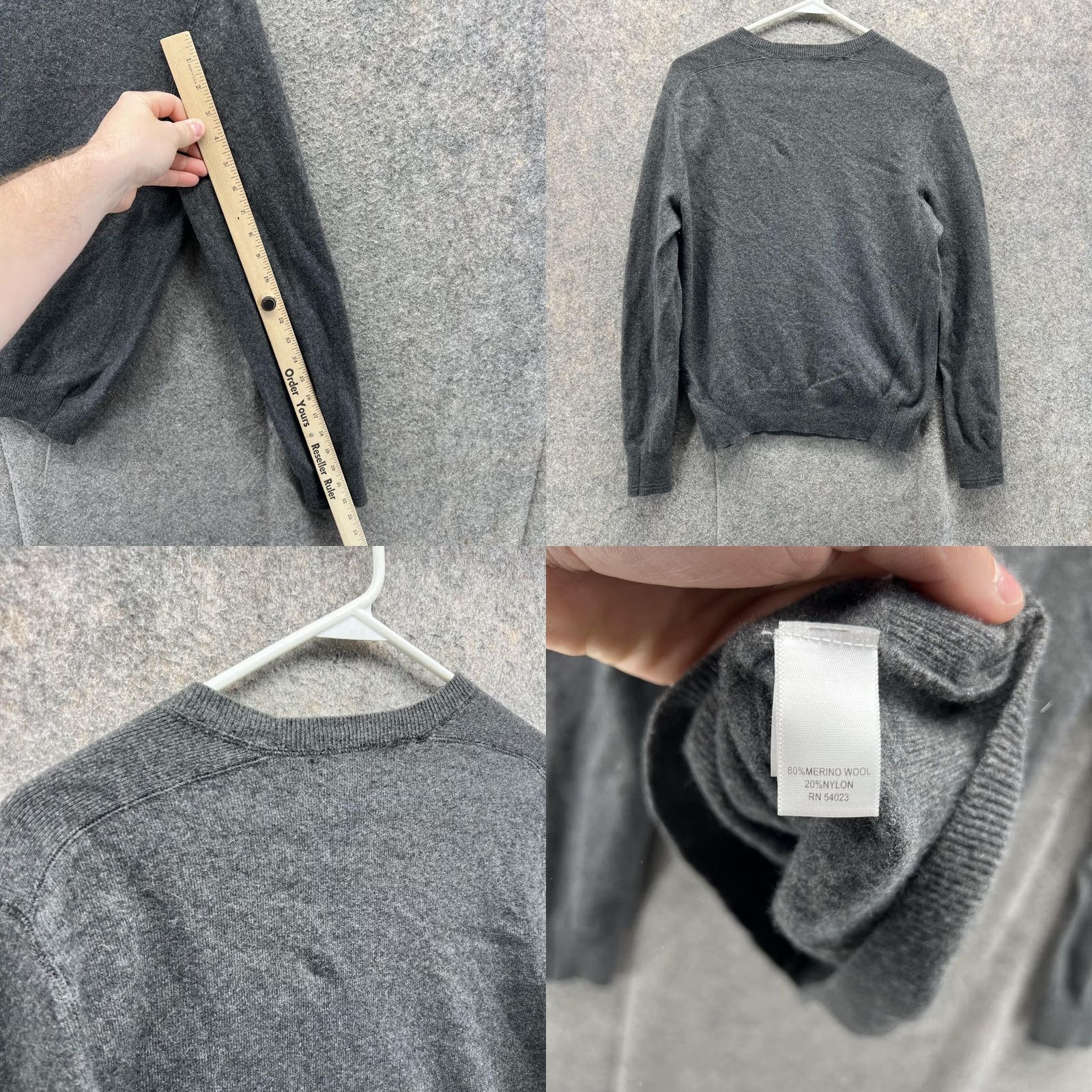 Banana Republic Banana Republic Sweater Men Small Gray Wool Crewneck Pullover All Seasons Vintage: No, Regular Fit, Logo, Shirt Size US S / EU 44-46 / 1 - 8 Thumbnail