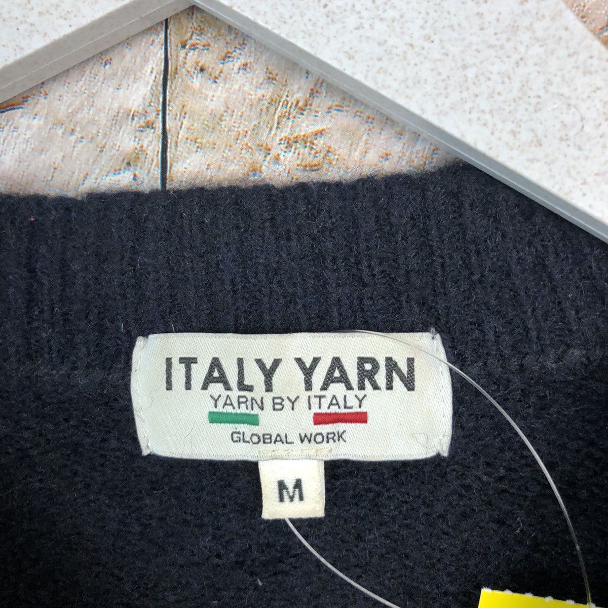 Vintage Italy Yarn plain Knitwear sweatshirt #A1115 Size M / US 6-8 / IT 42-44 - 9 Thumbnail