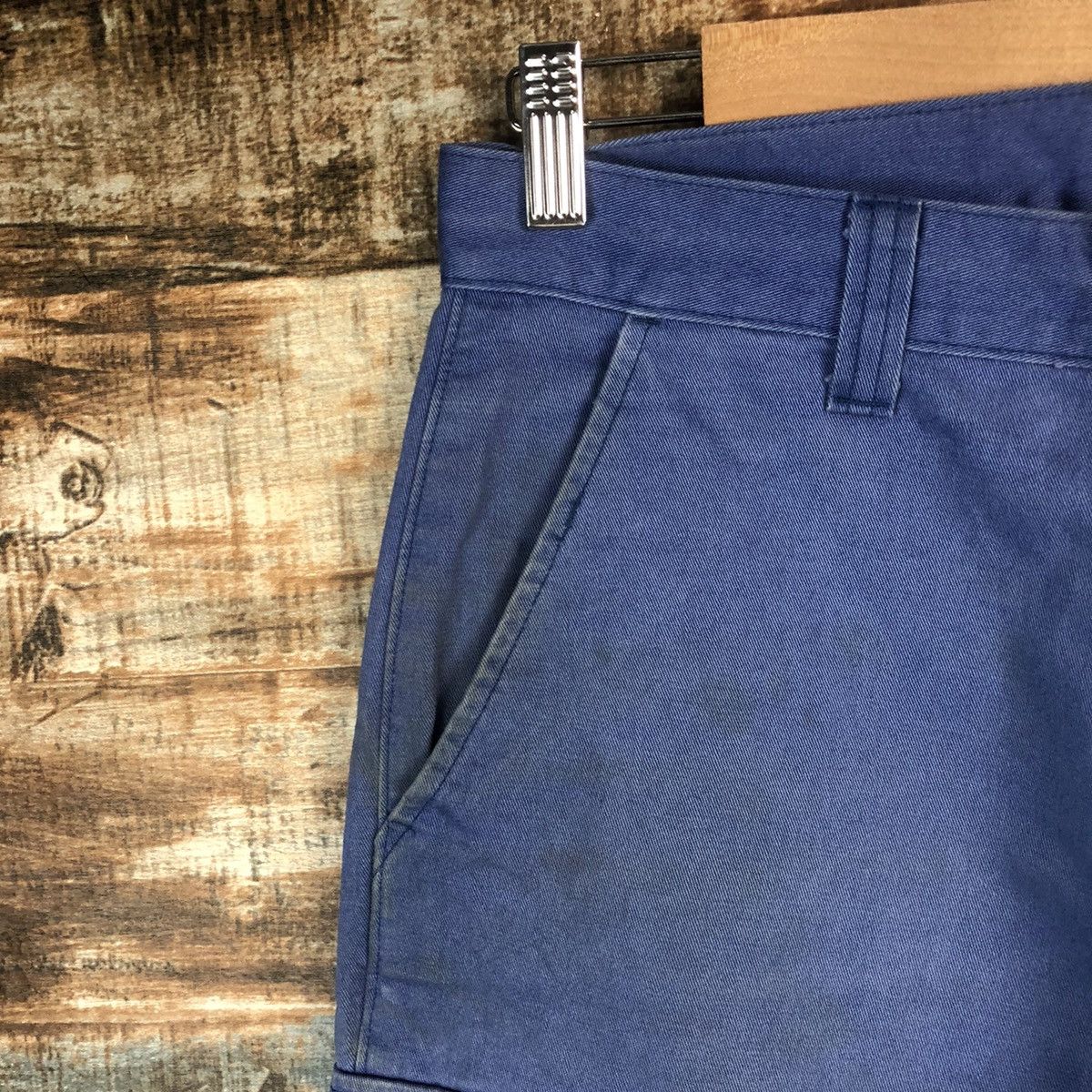 Japanese Brand DL After O Blue Cargo Multipocket Pants #C1227 Size US 29 - 7 Thumbnail