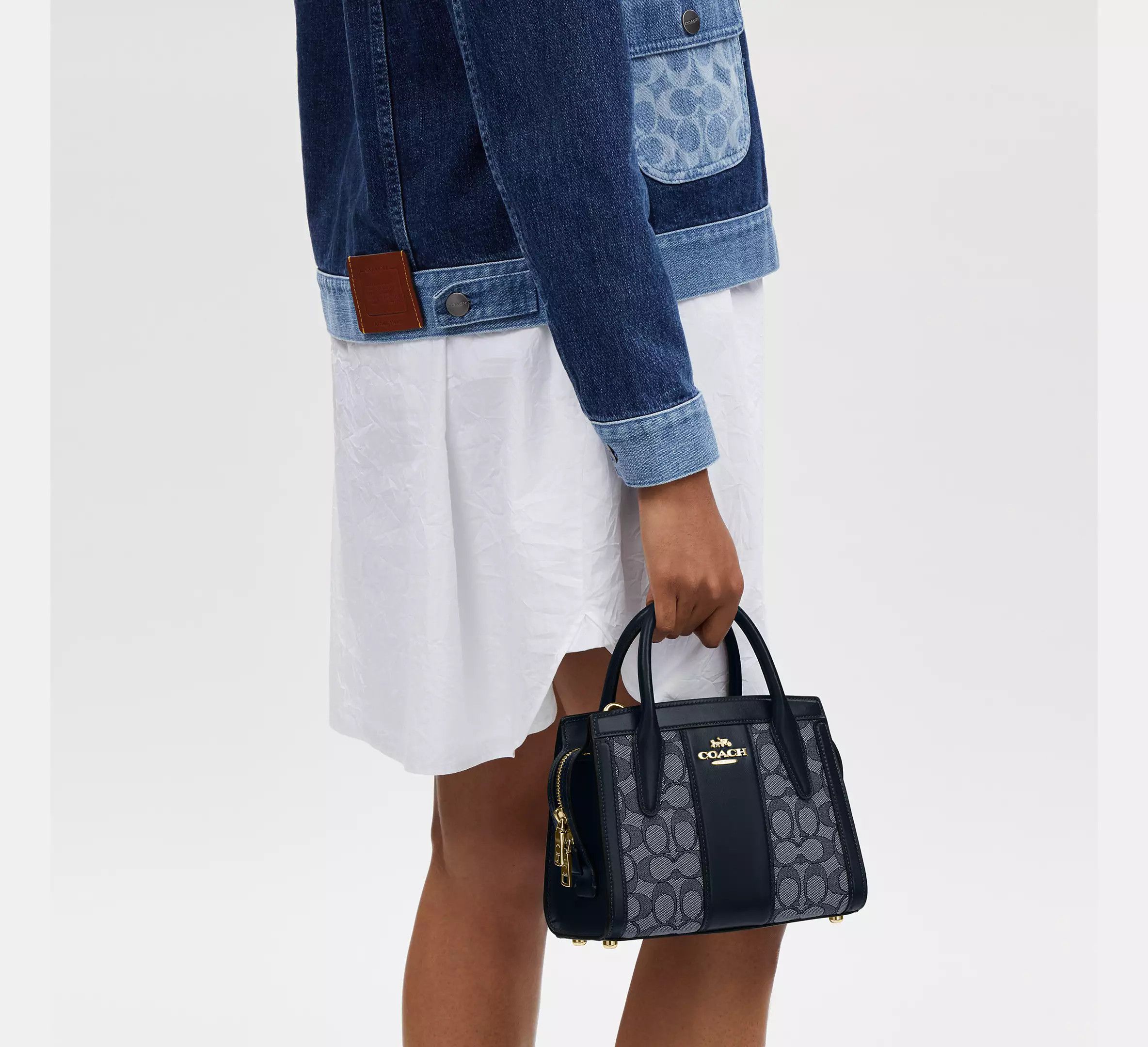 Coach Andrea Carryall Bag In Signature Jacquard CT766 Size ONE SIZE - 3 Thumbnail