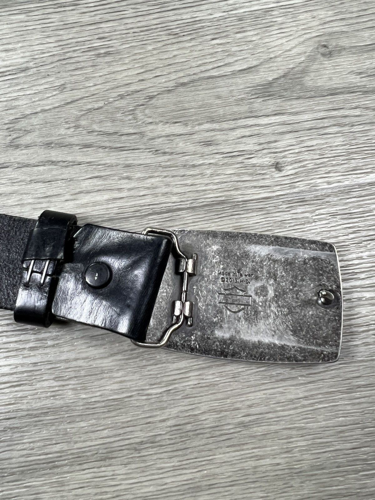 Harley Davidson vintage 2013 HARLEY DAVIDSON buckle belt black leather Size ONE SIZE - 4 Thumbnail