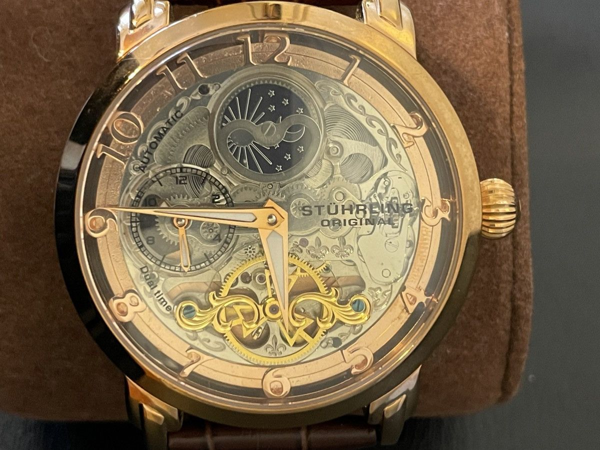 Sturhling Stuhrling Original Dual Time Automatic Watch Size ONE SIZE - 8 Thumbnail