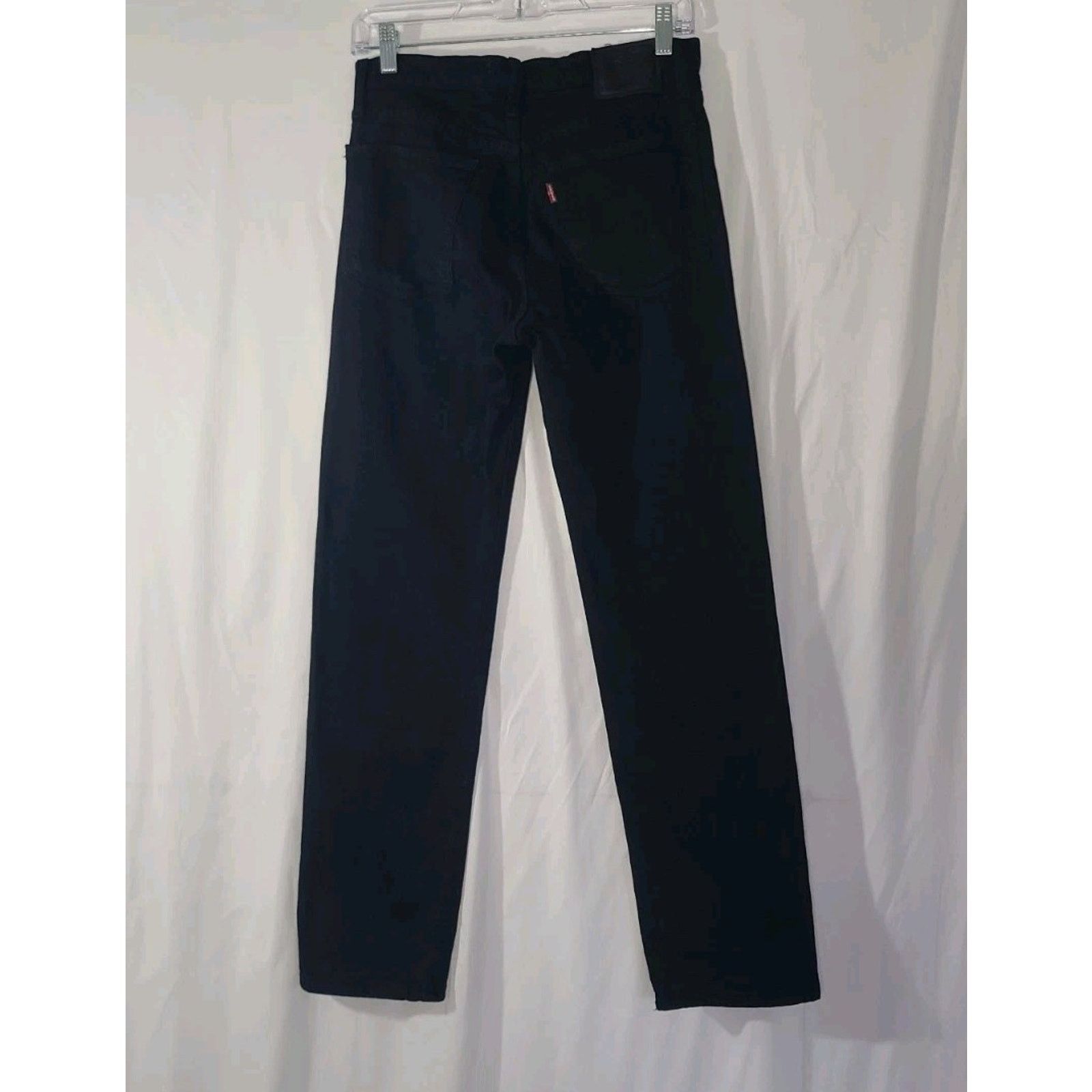 Levi's Levi's Premium Big E Wedgie Straight Ankle Black Jeans 26 Size 26" / US 2 / IT 38 - 6 Thumbnail