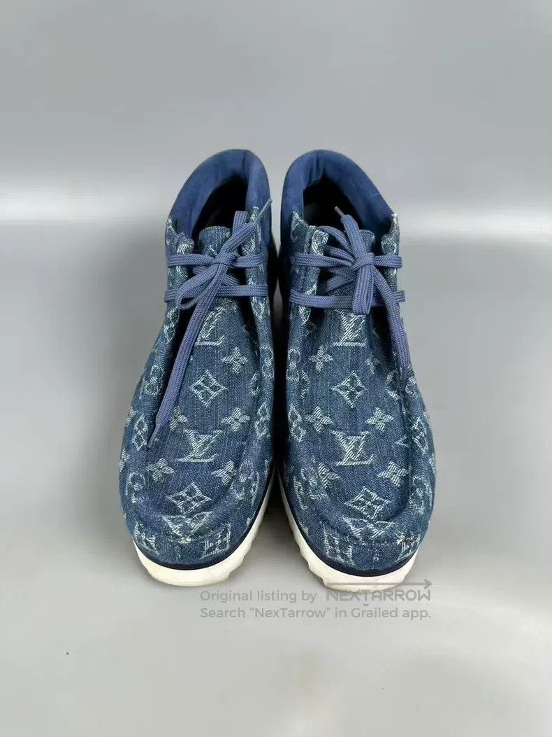 Louis Vuitton Full-print presbyopic denim denim casual sho