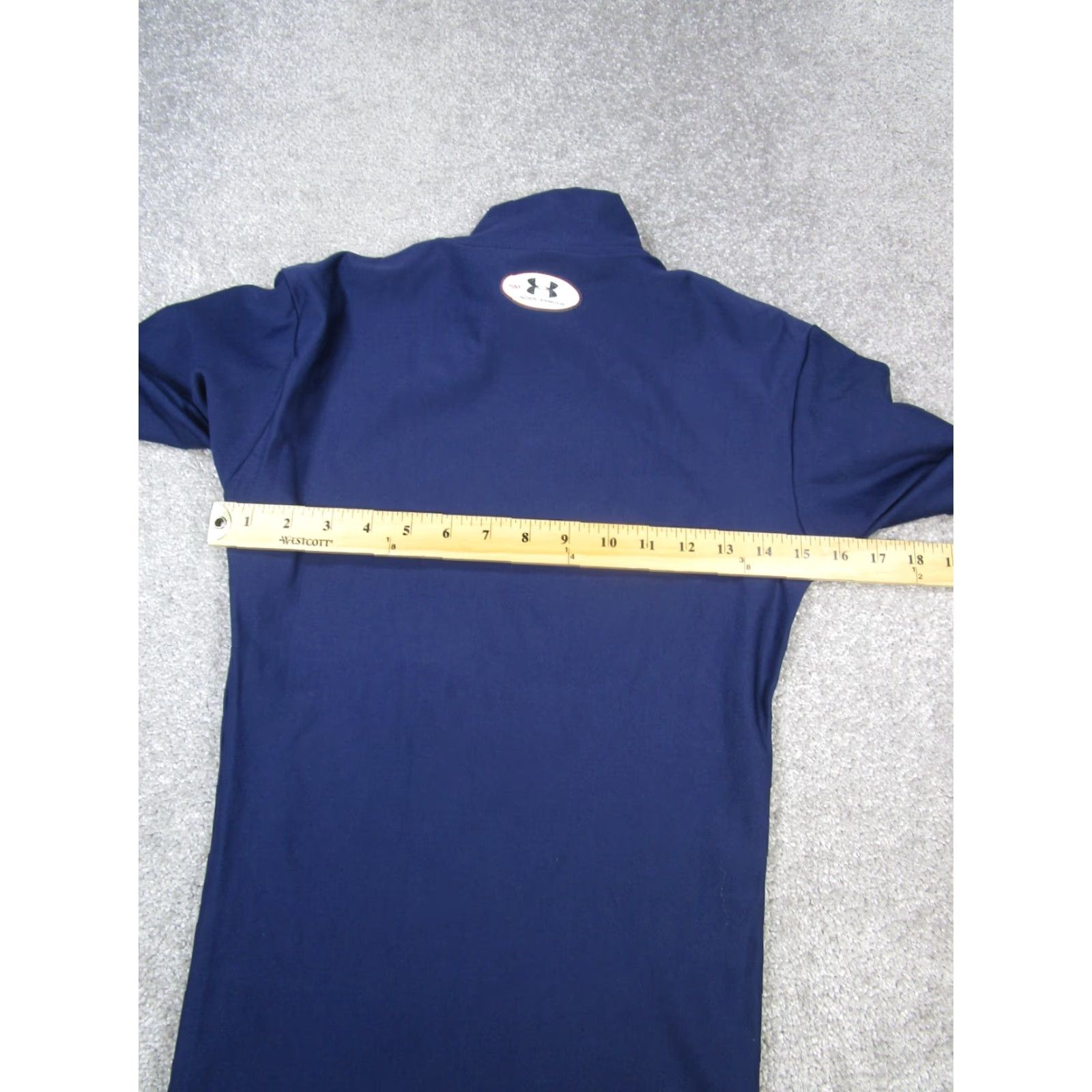 Under Armour VINTAGE Under Armour Shirt Mens Small Blue ColdGear Pullover Mock Neck Activewear Basketball Gym - 90s Theme Mens Size US S / EU 44-46 / 1 - 7 Thumbnail
