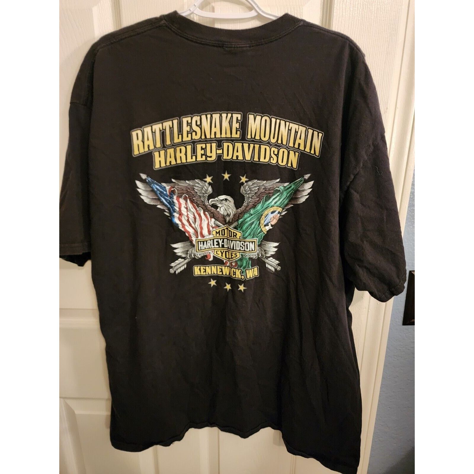 Harley Davidson Vtg Y2K Rattlesnake Mountain Harley Davidson Men T-Shirt 2XL Size US XXL / EU 58 / 5 - 2 Thumbnail