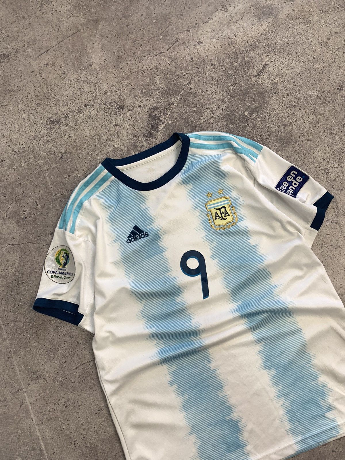 Adidas × Vintage Vintage Y2K blockcore Argentina KunAguero sportswear Jersey Size US M / EU 48-50 / 2 - 4 Thumbnail