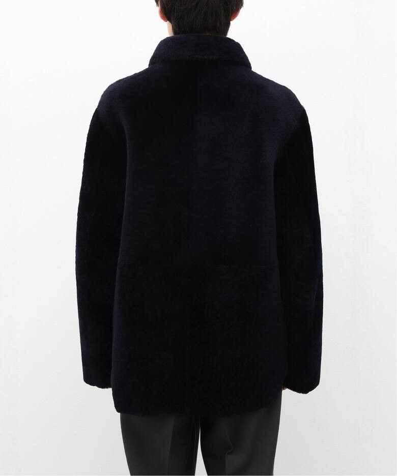 Jil Sander o1loc1c0426 Reversible Shearling Jacket in Dark Blue Size US M / EU 48-50 / 2 - 4 Thumbnail