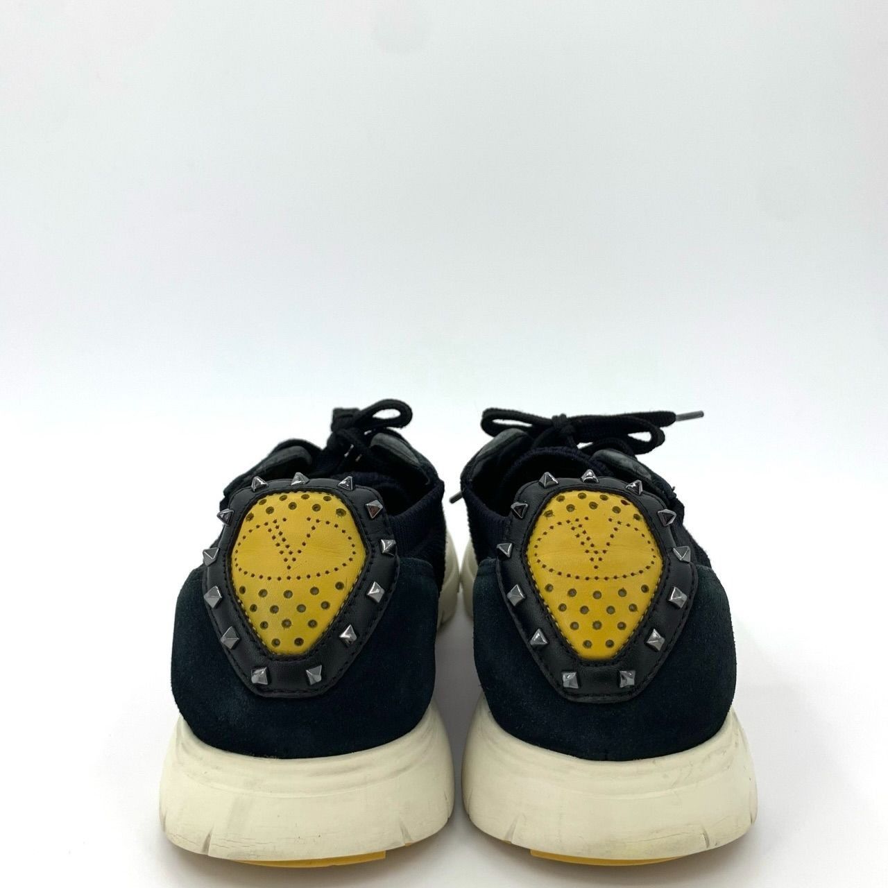 Valentino [Valentino] Mesh Panel Lace-Up Color-Block Casual Sneakers 4 Size US 8.5 / EU 41-42 - 7 Thumbnail