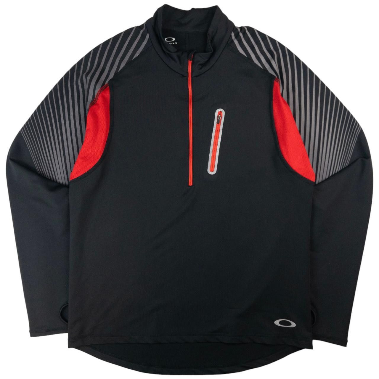 Oakley Vintage Oakley Q Zip Athletic Sweatshirt Size XL Size US XL / EU 56 / 4 - 1 Thumbnail
