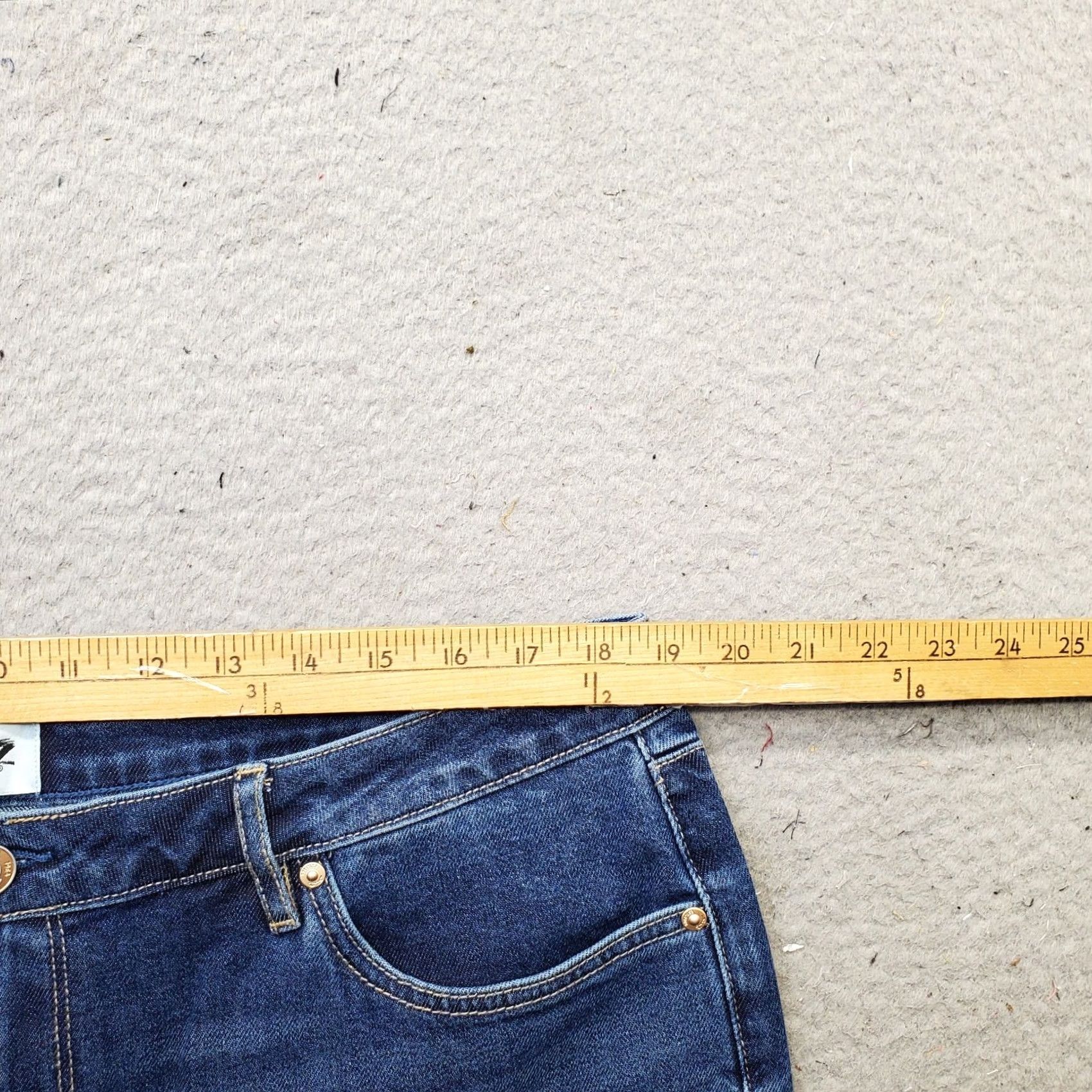 Vintage Seven7 Jeans Womens 16 Blue Denim Premium Streetwear Loose Straight MY10341DE Jeans Size 38" / US 16 / IT 52 - 6 Thumbnail