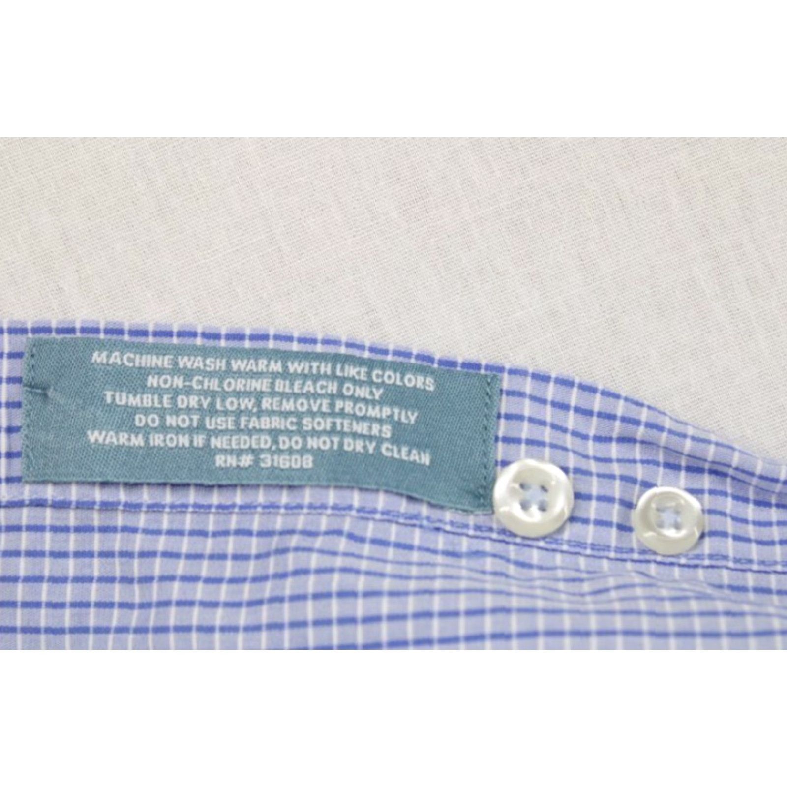 Jos. A. Bank VINTAGE Jos A Bank Shirt Mens M Blue Checks Stays Cool Short Sleeve Cotton Casual Size US M / EU 48-50 / 2 - 4 Thumbnail