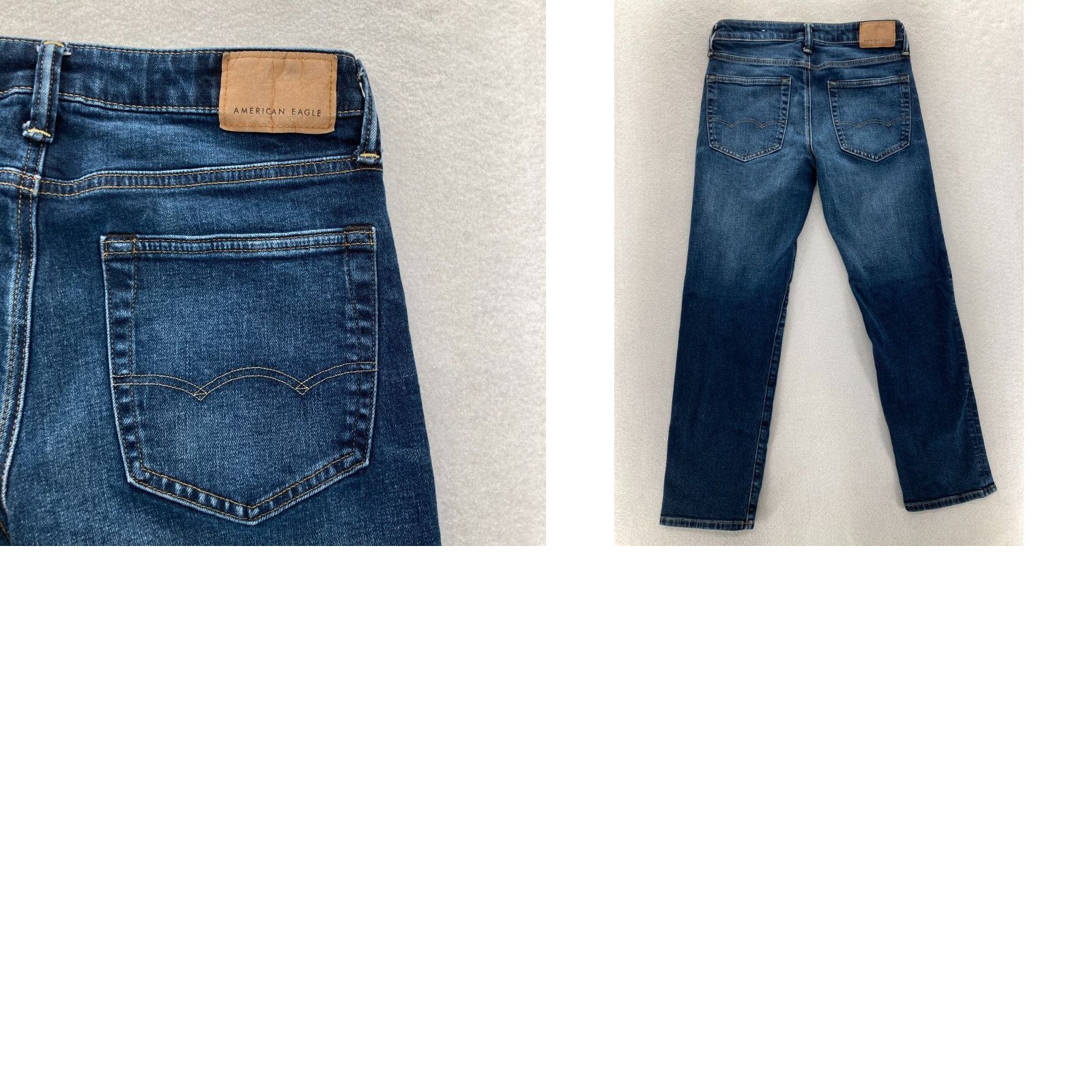 American Eagle Outfitters American Eagle Outfitters Jeans Mens 28x28 Original Straight Dark Wash Blue Stretch Denim Size US 28 / EU 44 - 9 Thumbnail