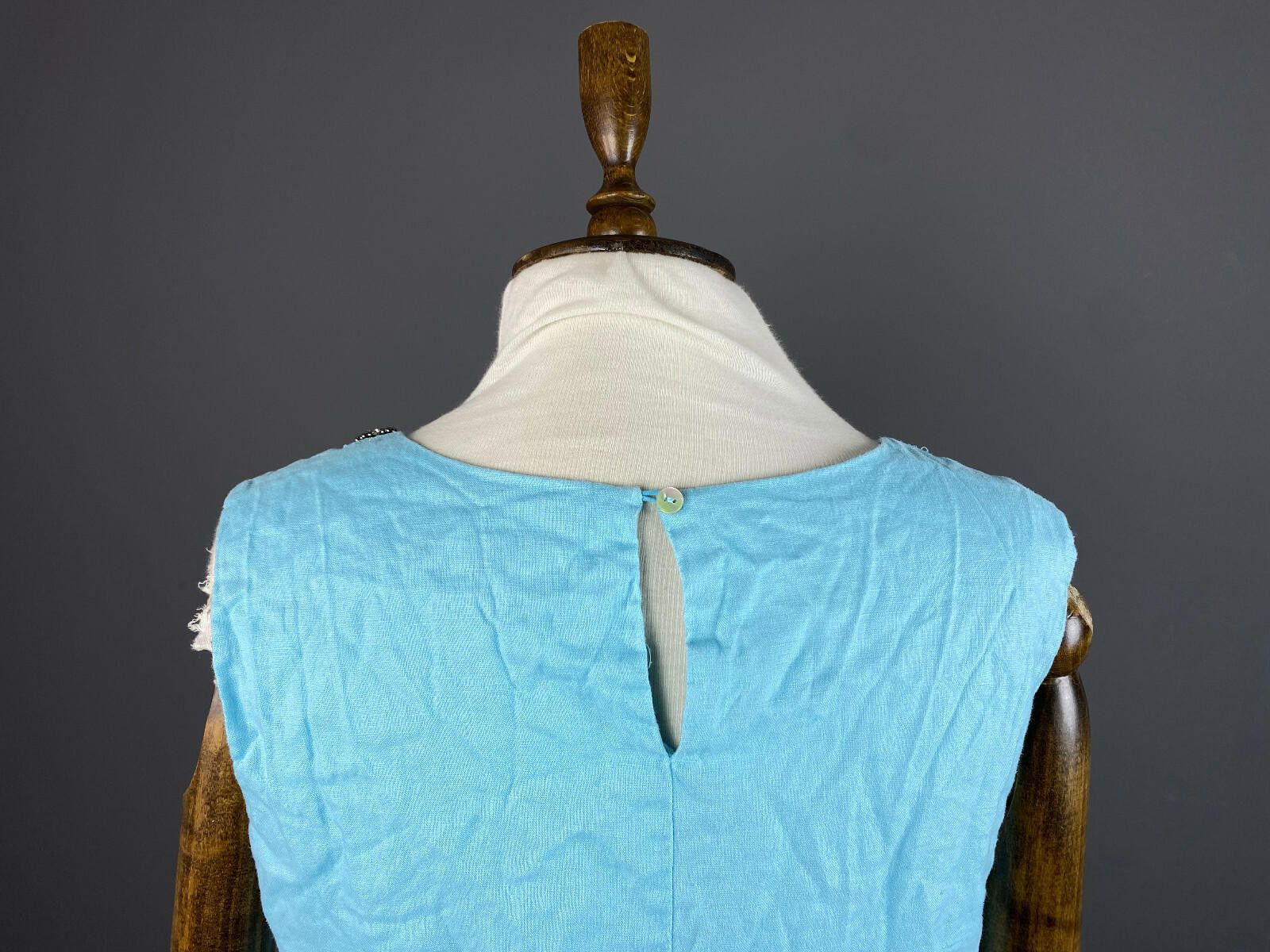 Melvin & Hamilton Ladies Malvin I Love Linen Blue Tank Long Dress Size 42 Size M / US 6-8 / IT 42-44 - 9 Thumbnail