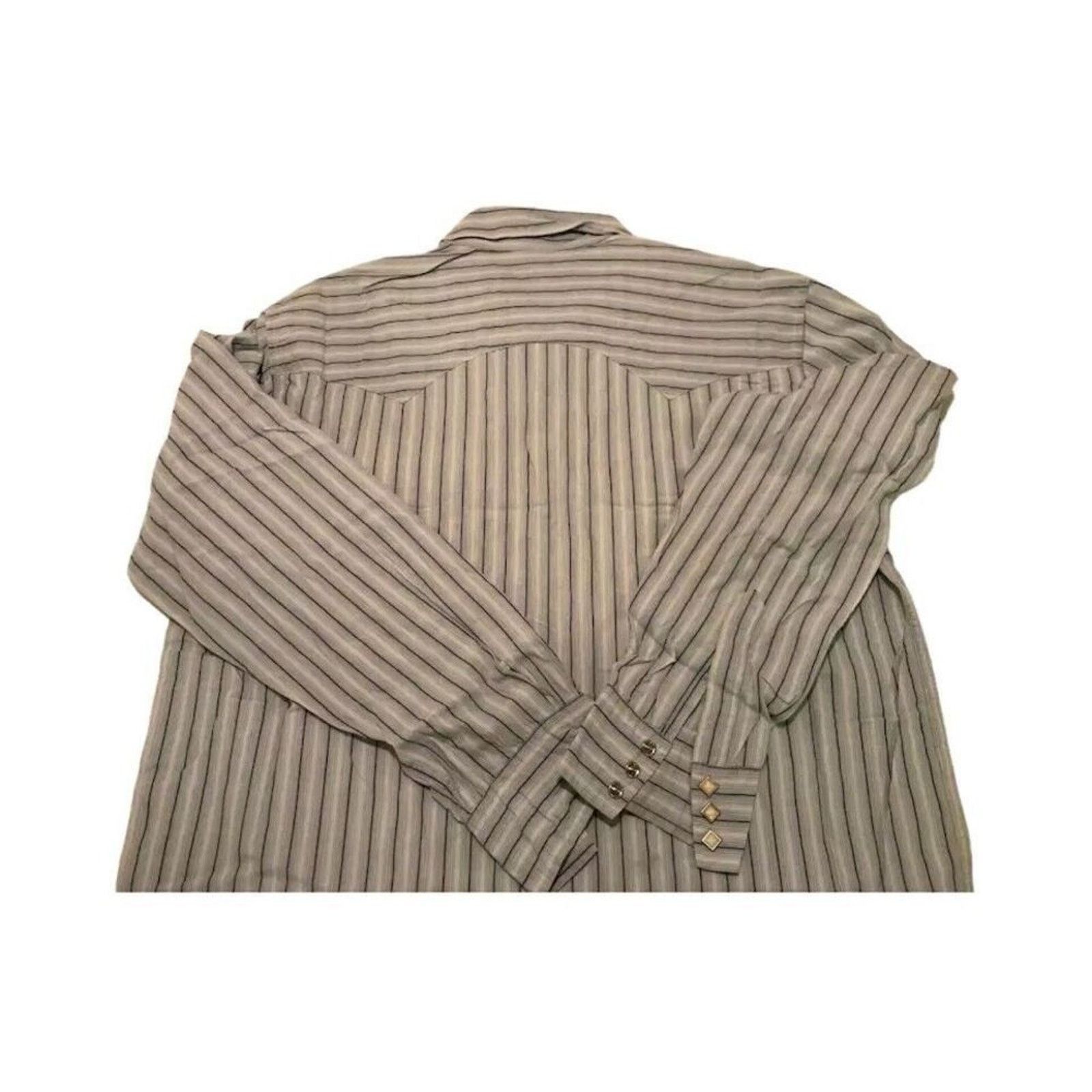 Lucky Brand Lucky Brand Dungarees America Men's Shirt XL Blue Striped Size US XL / EU 56 / 4 - 3 Thumbnail