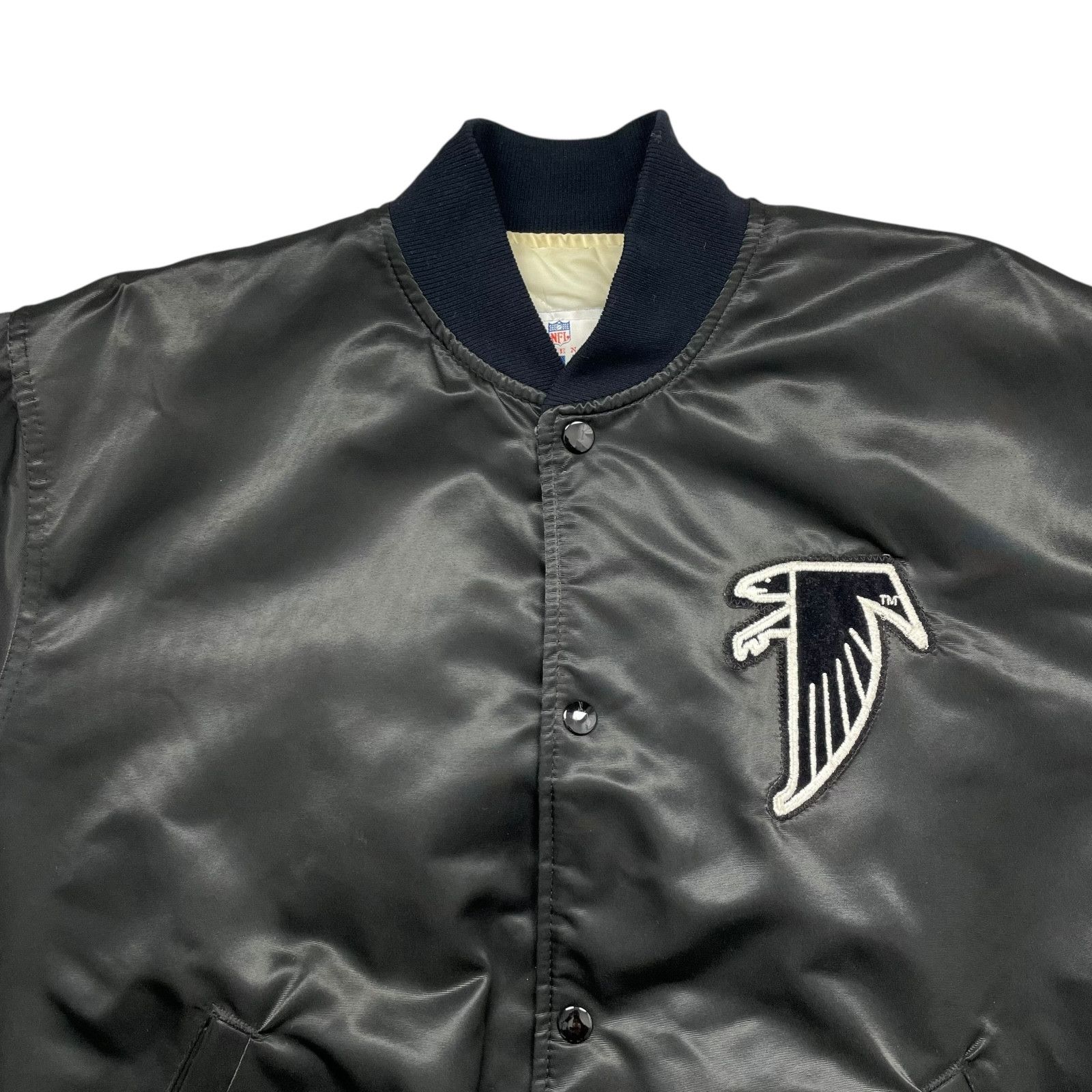NFL VTG 90s ATLANTA FALCONS STARTER PRO LINE SATIN BOMBER JACKET Size US L / EU 52-54 / 3 - 2 Thumbnail