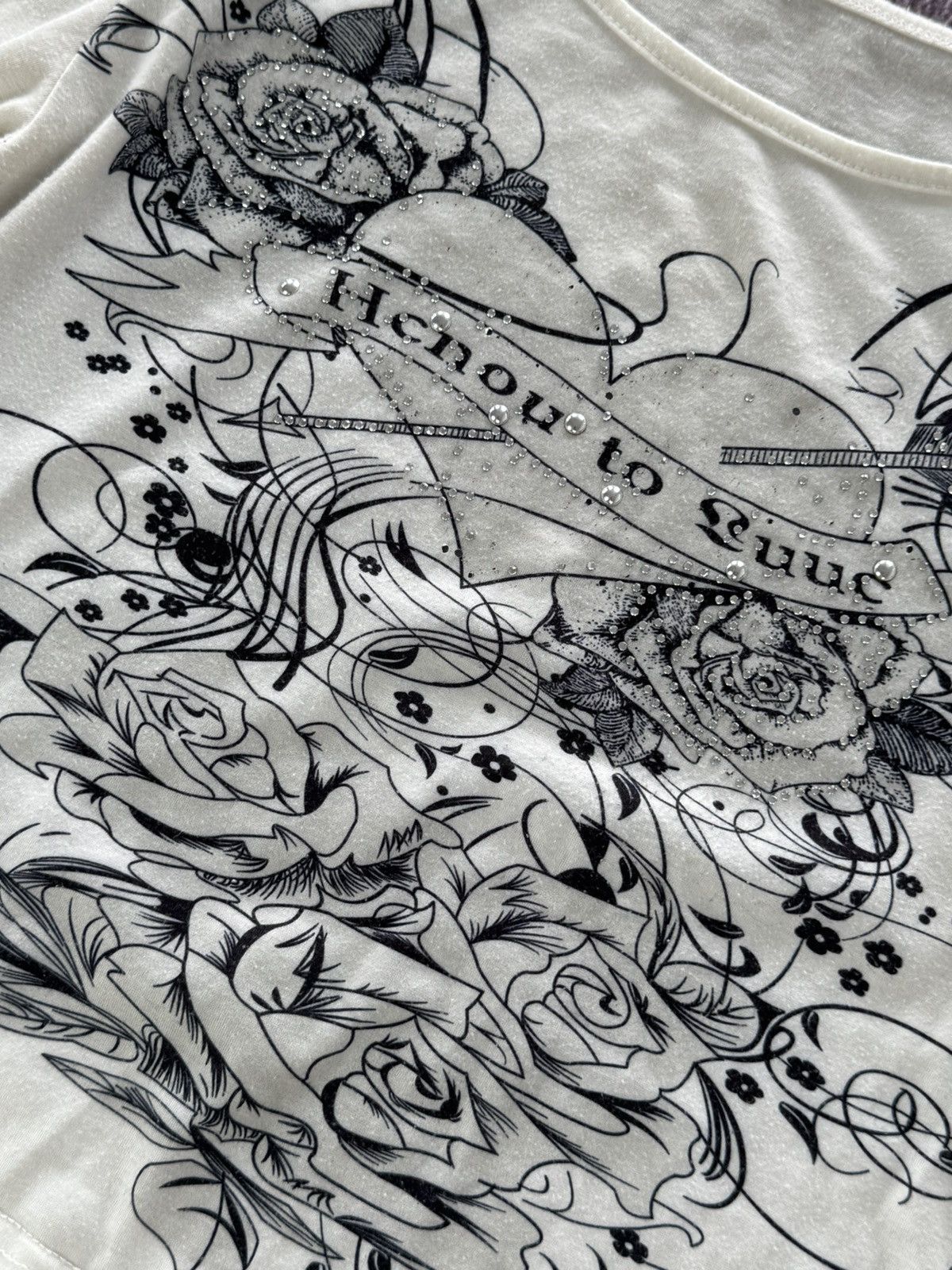 Hysteric Glamour Vintage Y2K Aesthetic Gothic 00s Long Sleeve T-Shirt Size M / US 6-8 / IT 42-44 - 7 Thumbnail