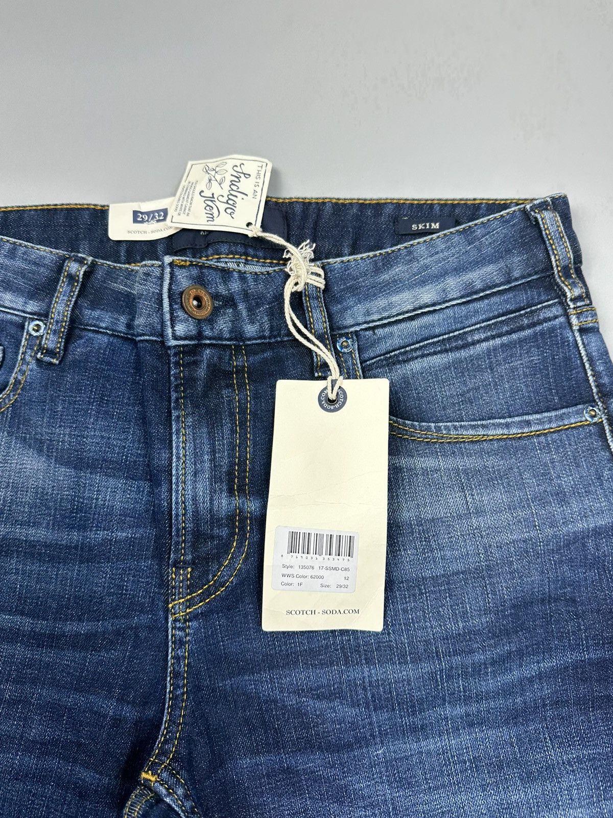 Scotch & Soda Scotch&Soda Washed Blue Skiny Jeans Ralston Size US 29 - 3 Thumbnail