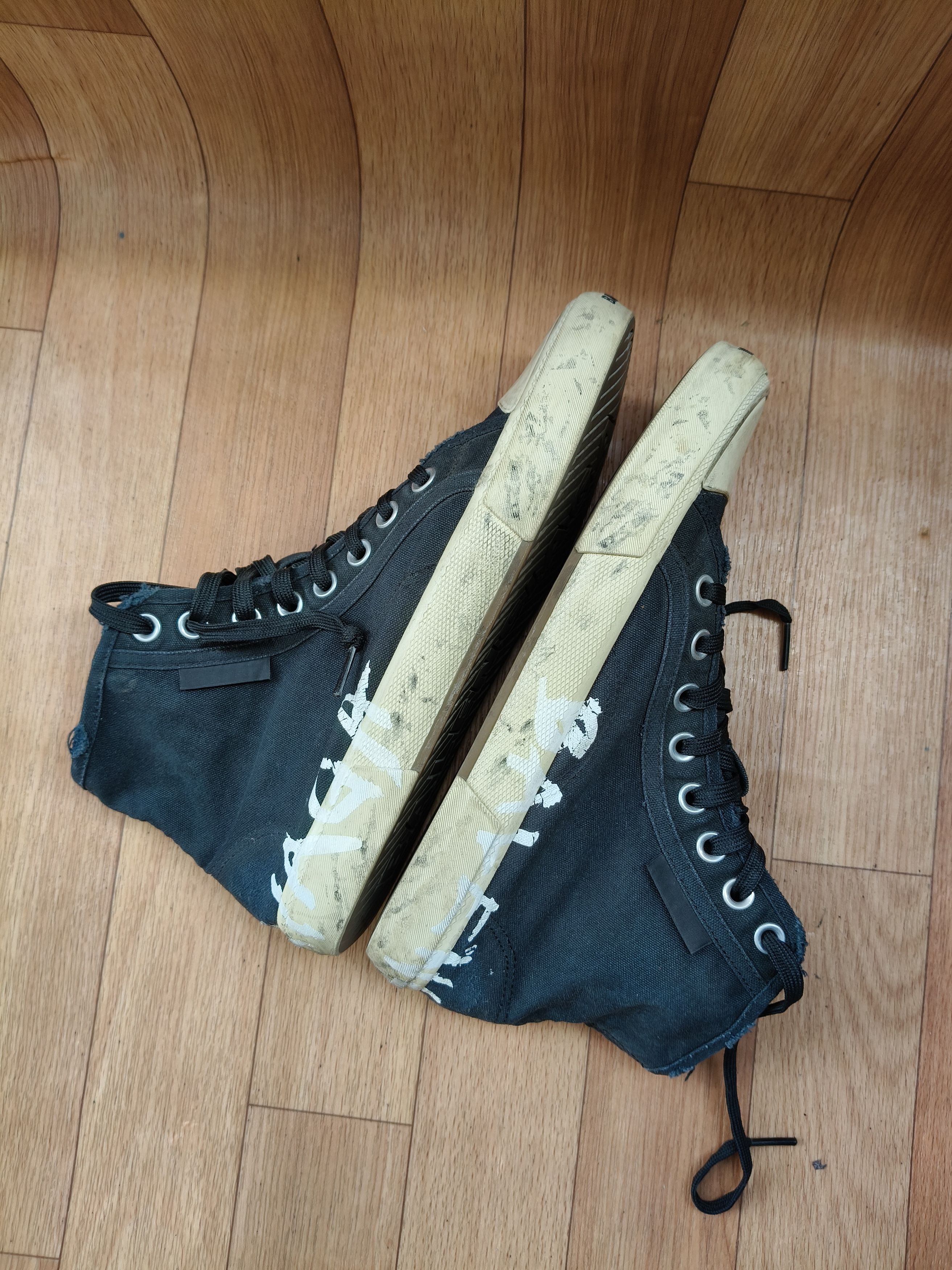 Balenciaga Balenciaga Paris hightop Graffiti " Balenciaga" sneakers Size US 7.5 / EU 40-41 - 11 Thumbnail