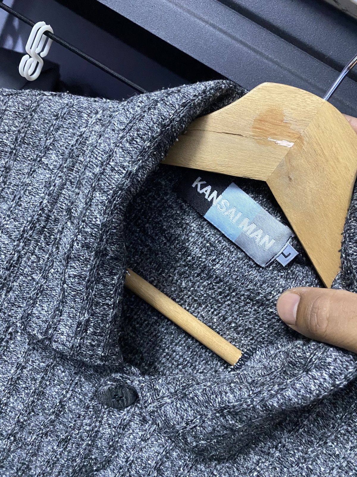 Kansai Yamamoto Kansai Man Twill Overshirt Dark Grey Knitwear Size US L / EU 52-54 / 3 - 4 Thumbnail