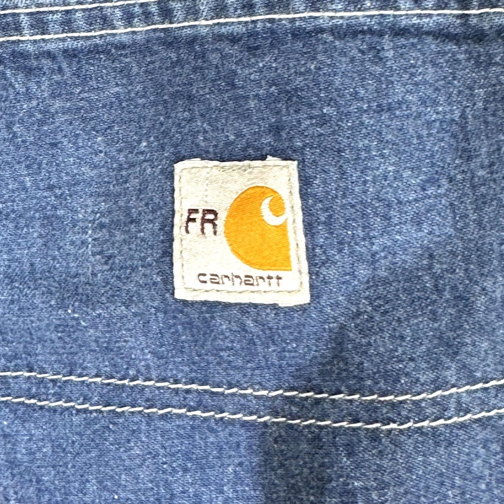 Carhartt VINTAGE Carhartt FR Jeans Mens 40x30 Blue Flame-Resistant Denim Carpenter Workwear Jeans Mens Size US 40 / EU 56 - 5 Thumbnail
