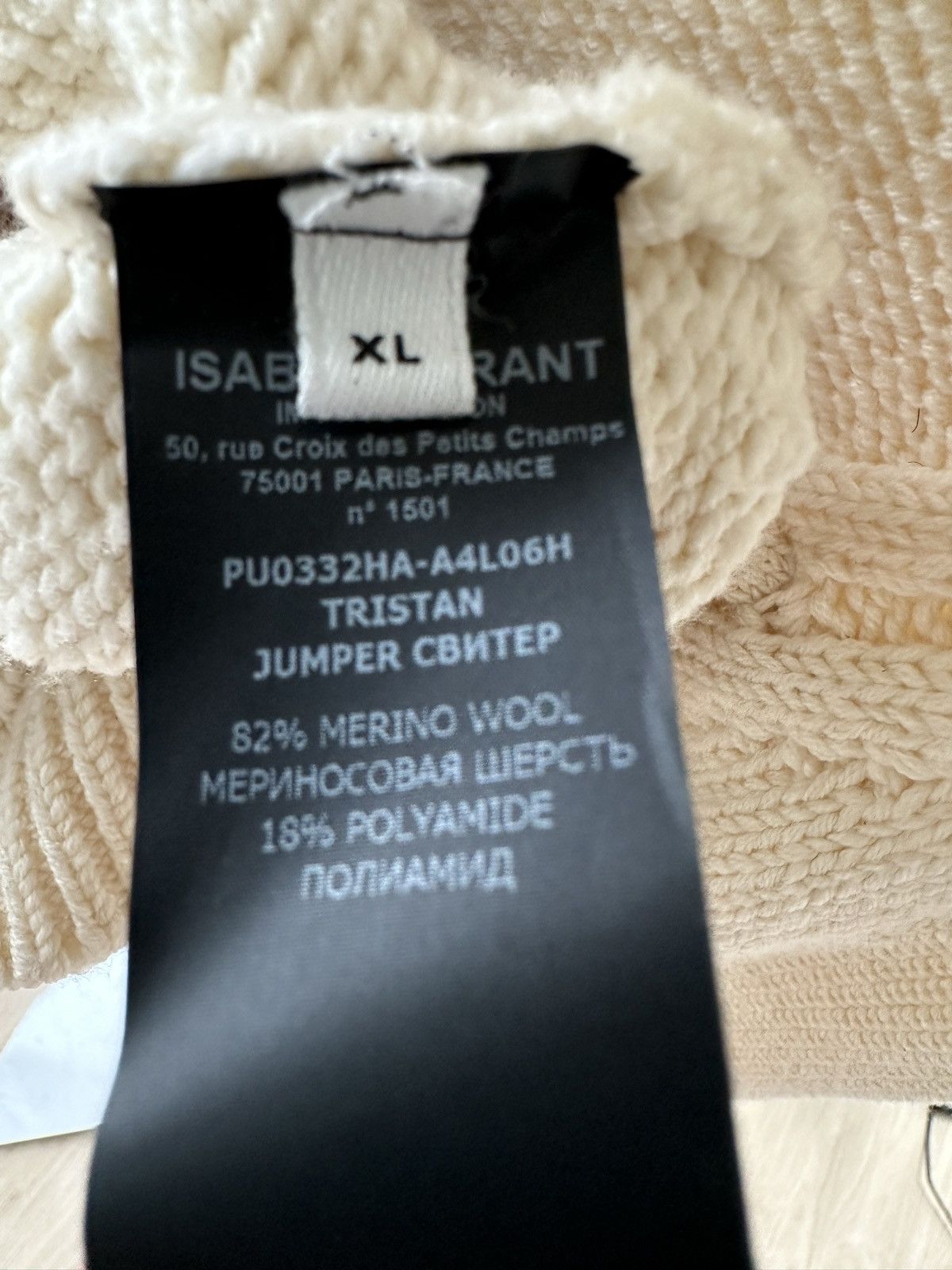 Isabel Marant Isabel Marant Off-White Cashmere Knitted Sweater Size US XL / EU 56 / 4 - 5 Thumbnail