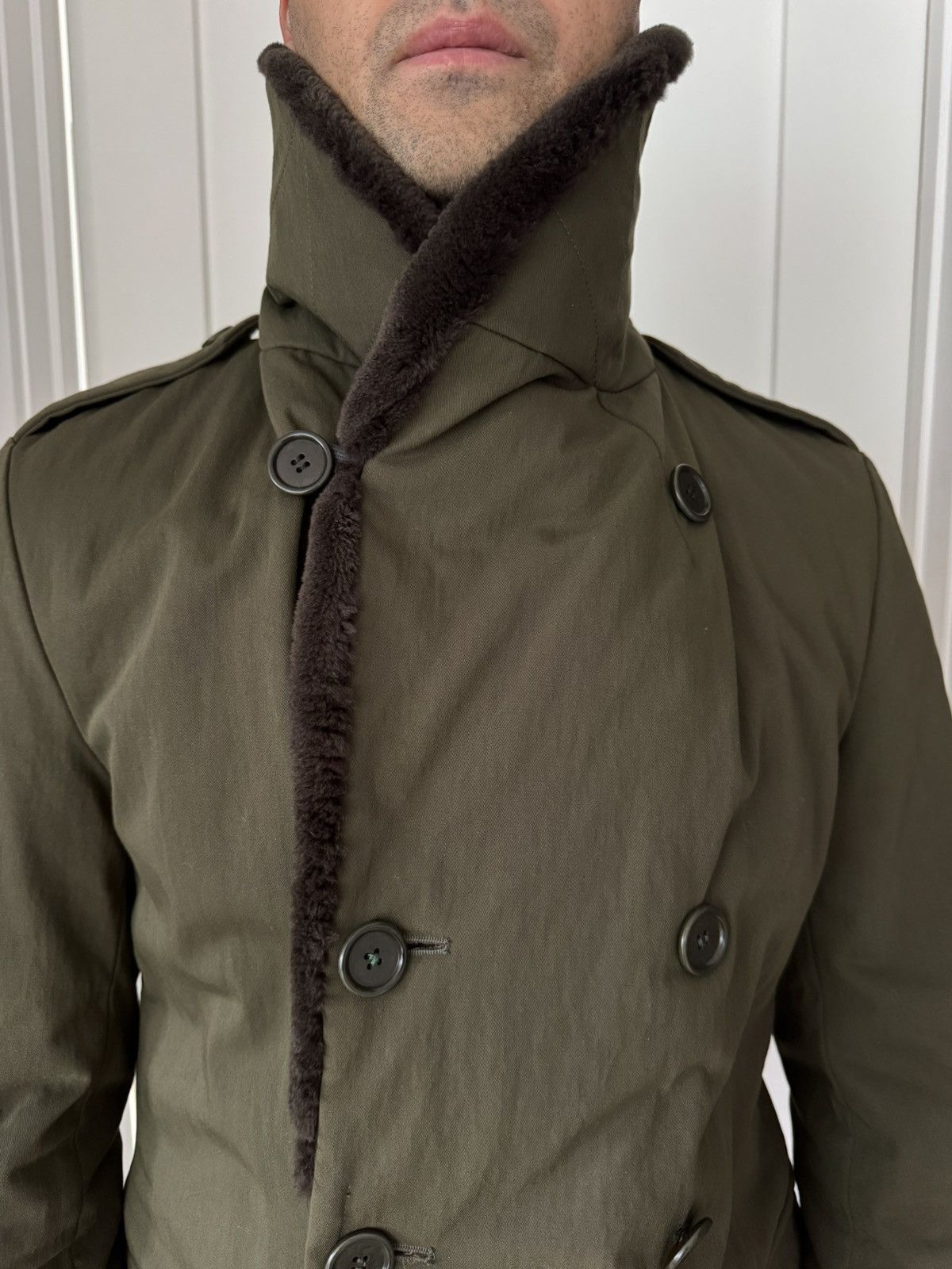 Aspesi Military inspired peacoat with fur Size US M / EU 48-50 / 2 - 23 Thumbnail