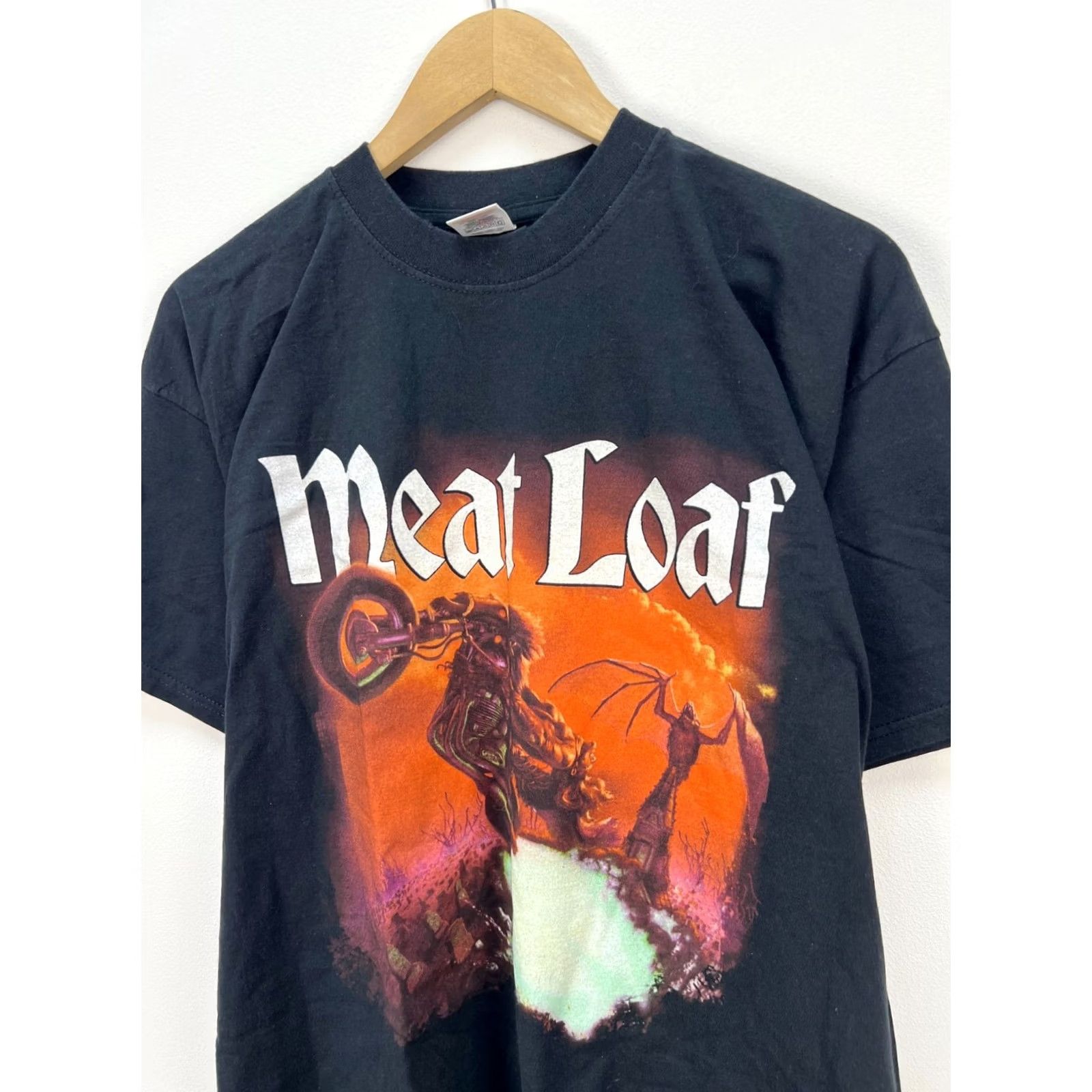 Fruit Of The Loom Meat Loaf 2005 Hair Of The Dog Tour T-Shirt Size XL Vintage Black Graphic Print Short Sleeve Crew Neck Mens XL Shirt Size US XL / EU 56 / 4 - 3 Thumbnail