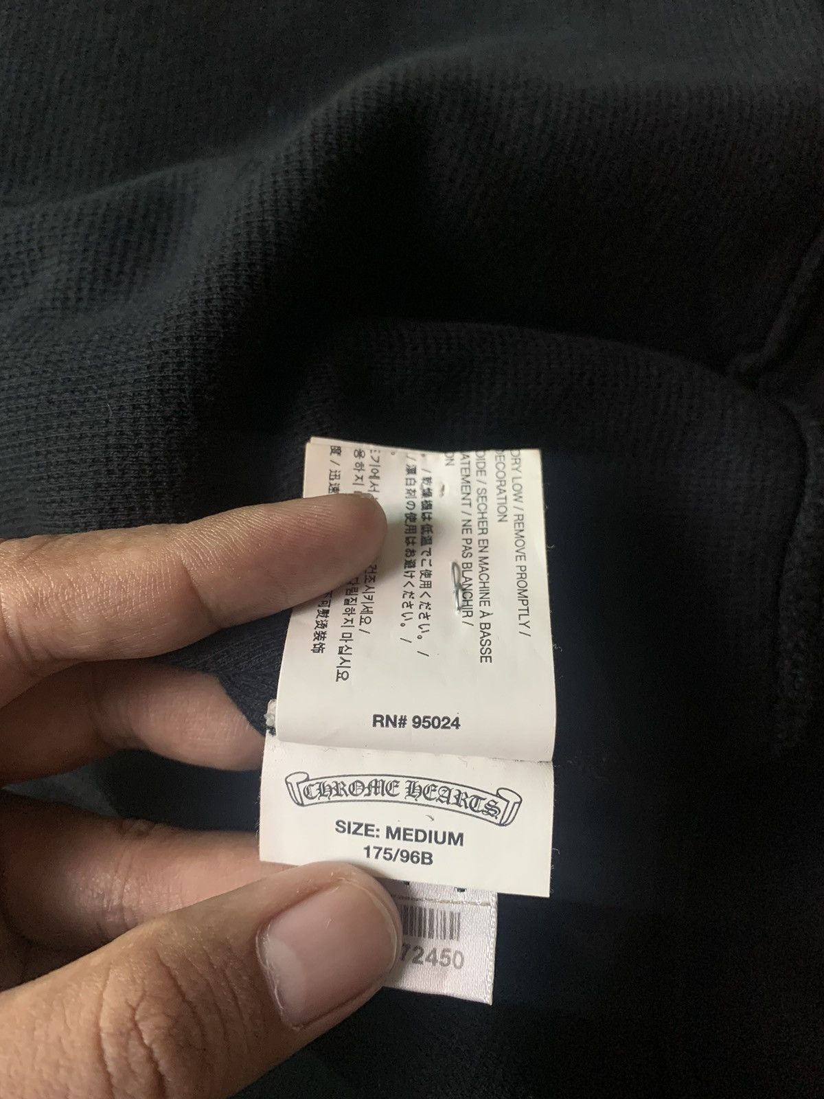 Chrome Hearts Chrome Hearts Horseshoe Logo Thermal Zip Hoodie Size US M / EU 48-50 / 2 - 10 Thumbnail