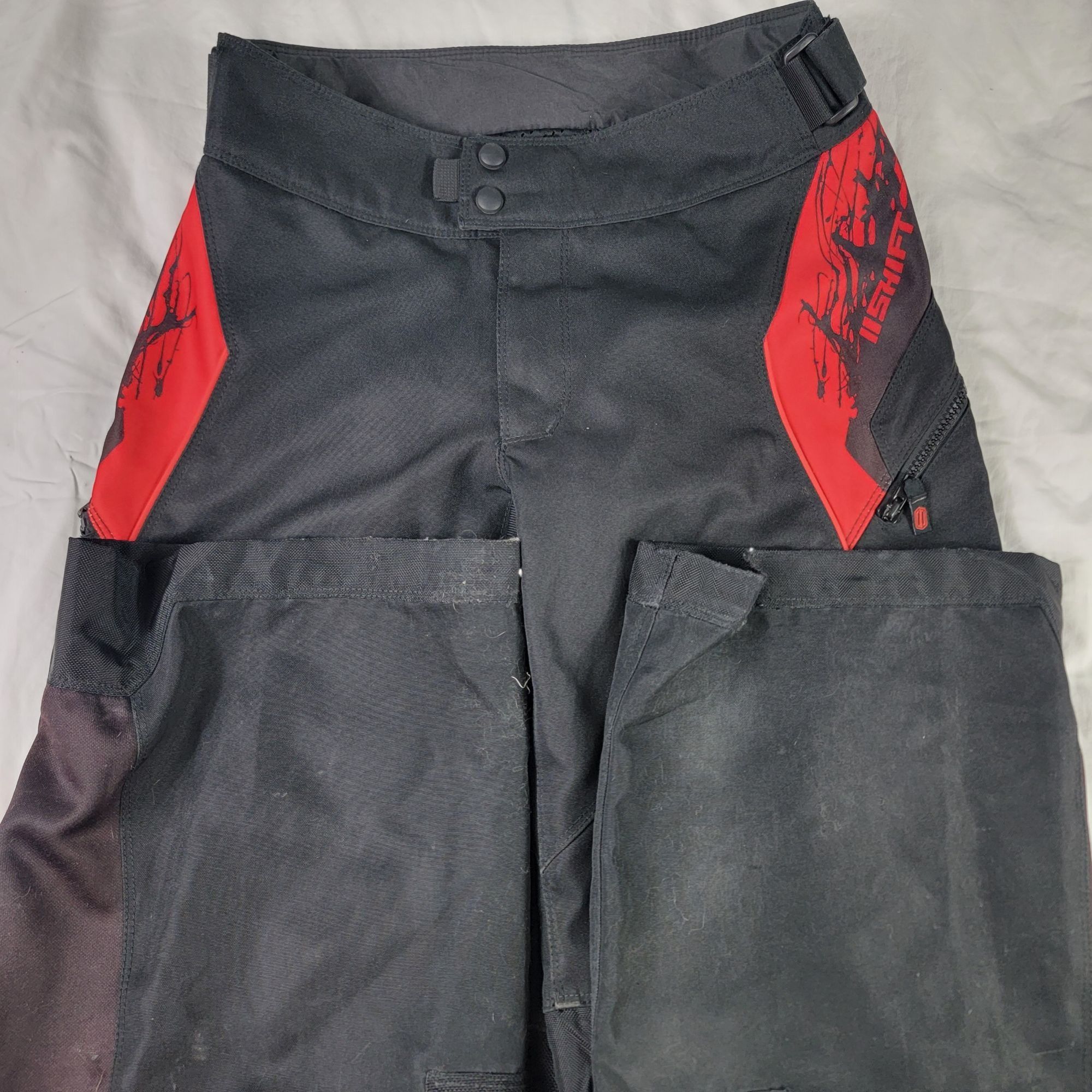 Other Shift Recon Mens 28 Black Red Recon Riding Pants Motorcycles Size US 28 / EU 44 - 3 Thumbnail