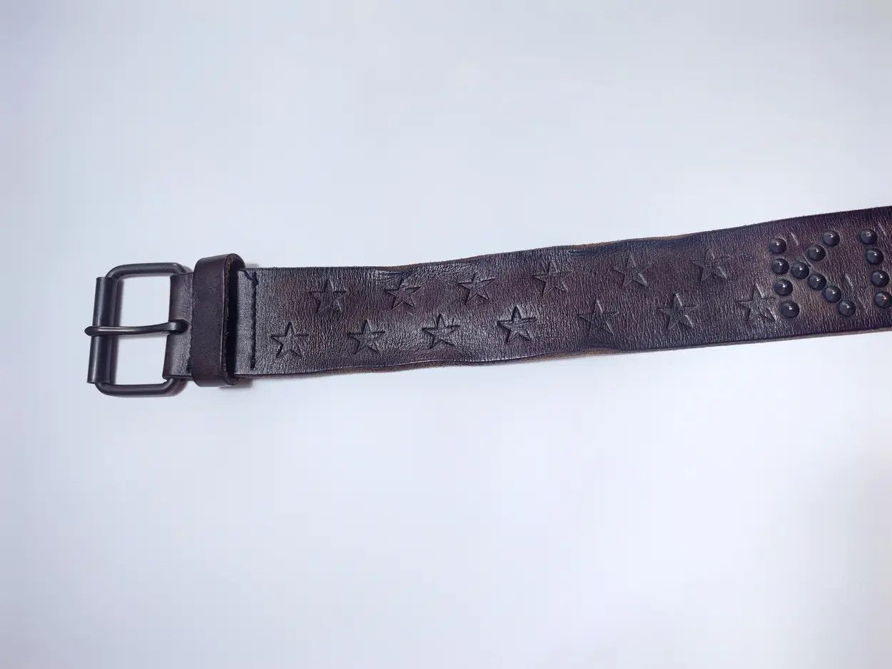 Allsaints Allsaints Kids in America Spikes Punk Leather Belt Size ONE SIZE - 4 Thumbnail