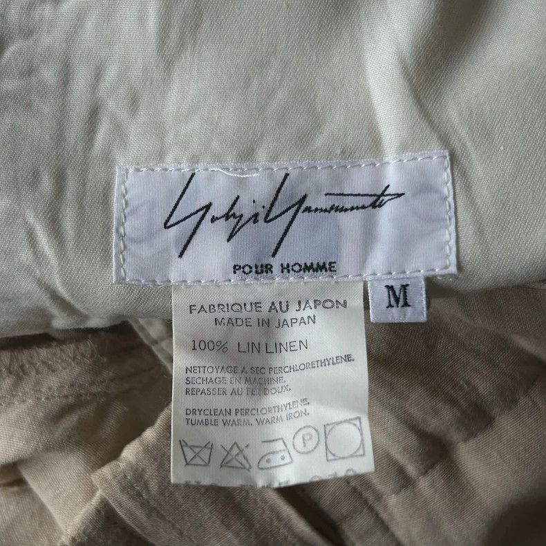 Yohji Yamamoto Yohji Yamamoto Yohji Yamamoto Loose Linen Trousers Size M Size US 44 / EU 60 - 6 Thumbnail