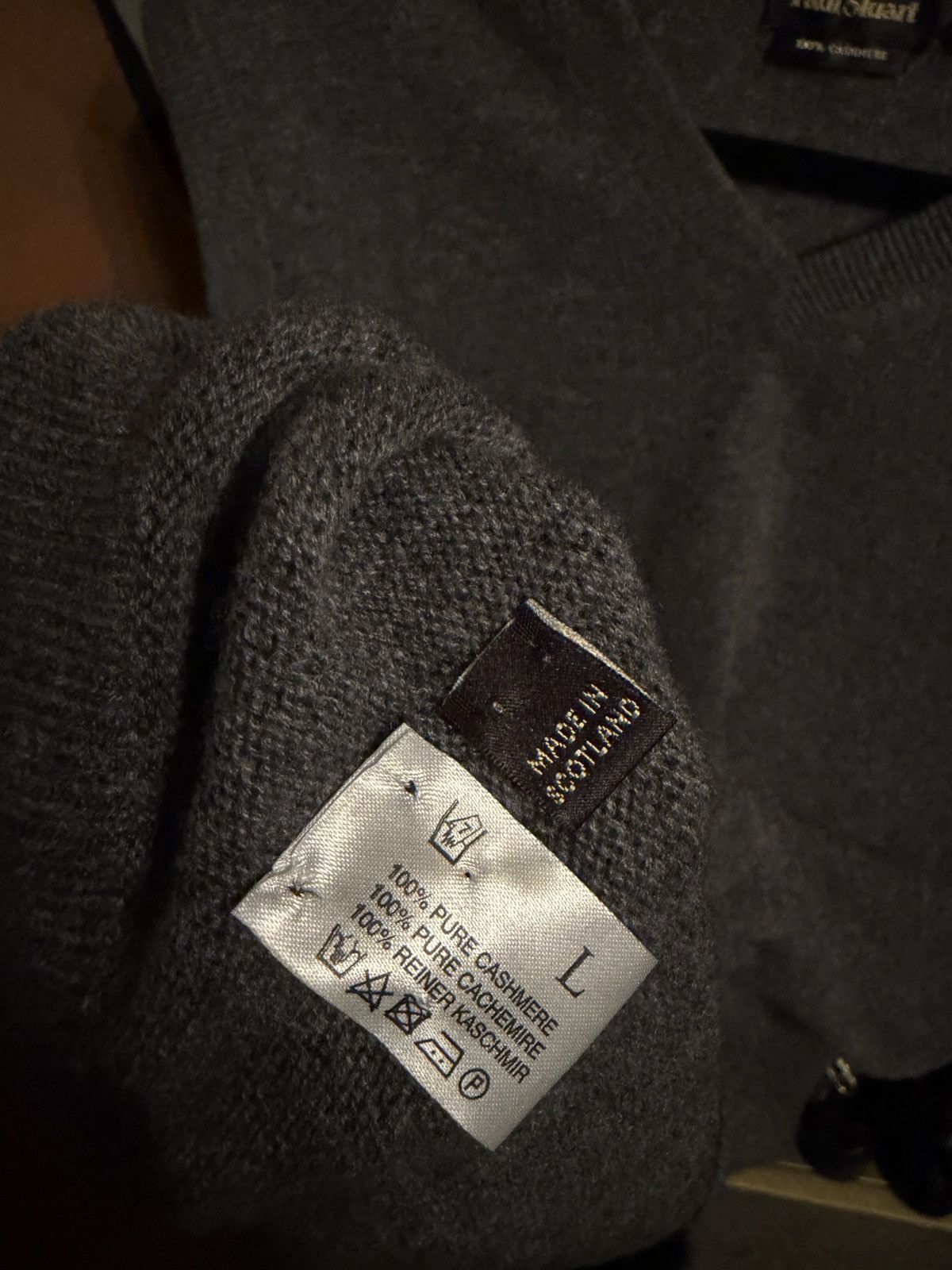 Paul Stuart Cashmere Slip Over Vest Size US L / EU 52-54 / 3 - 4 Thumbnail