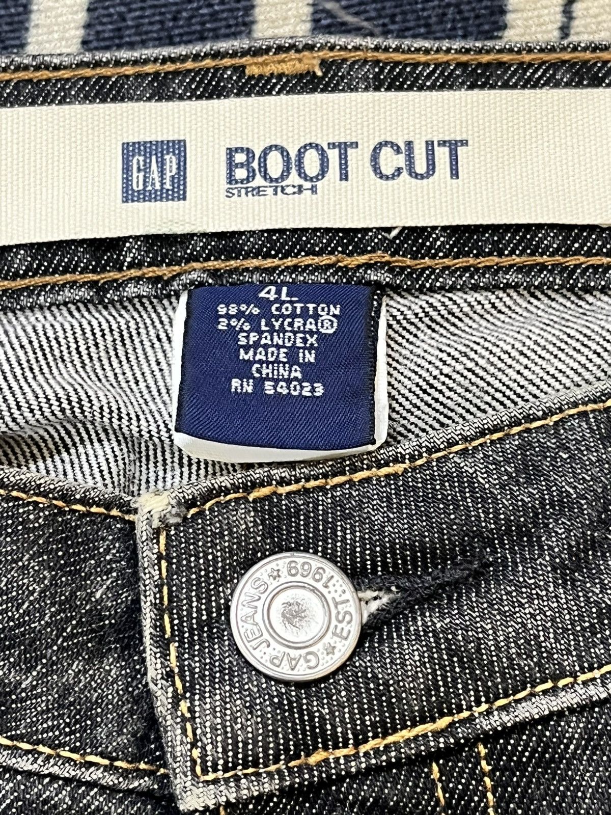 Gap Vintage Gap Bootcut Clawmark Art Distressed Denim Size US 29 - 8 Thumbnail