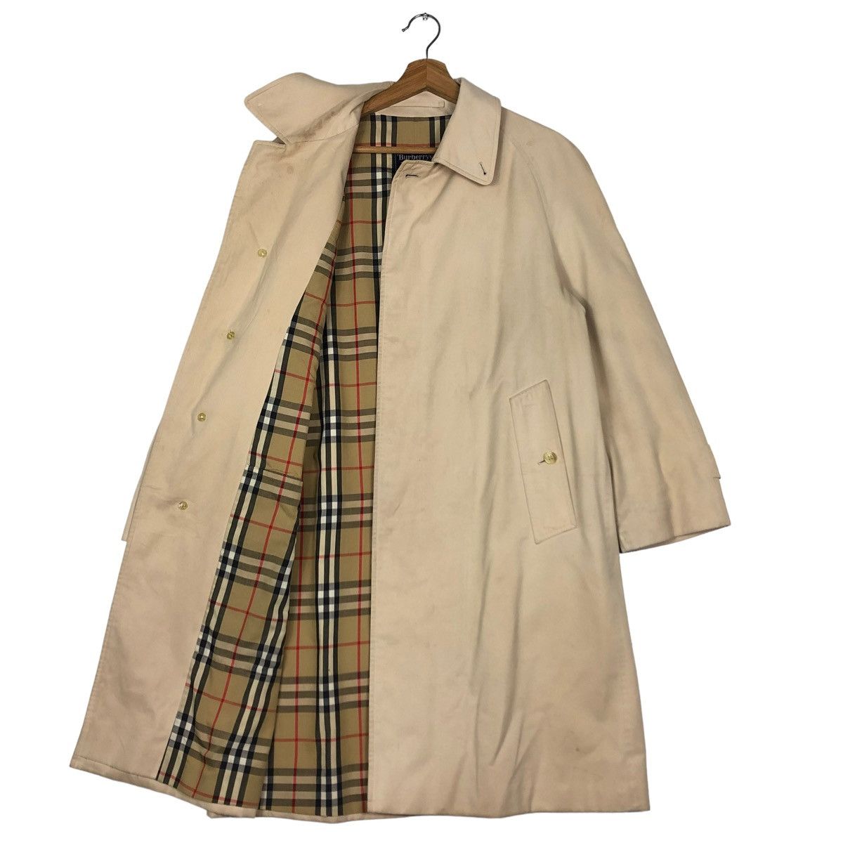 Burberry 🔥Vtg Long Jacket Burberrys Made in England Lane Crawford Ltd Size US M / EU 48-50 / 2 - 1 Thumbnail