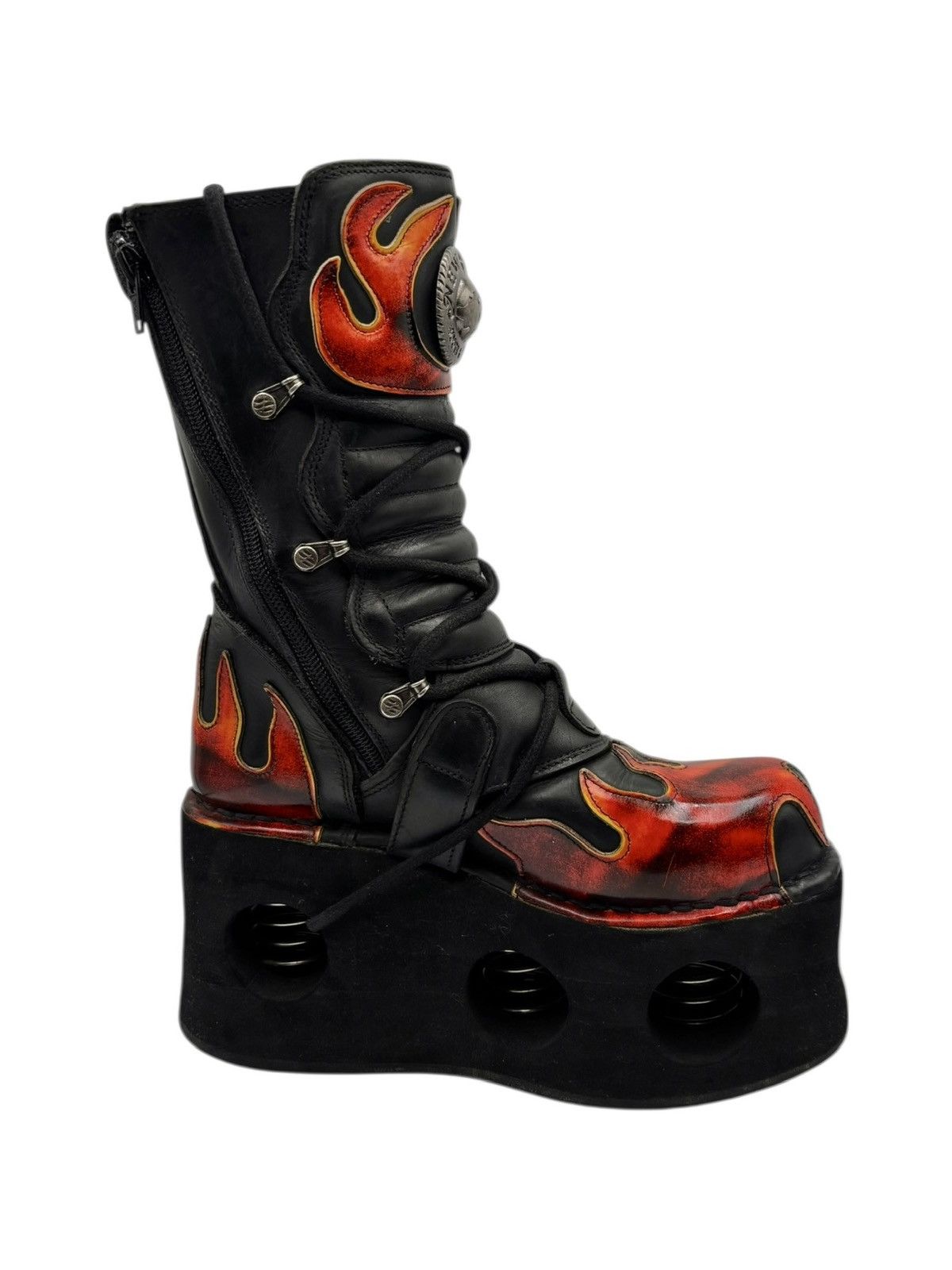 New Rock Vintage New Rock flame neptuno platform boots Size 38 Size US 8 / IT 38 - 6 Thumbnail