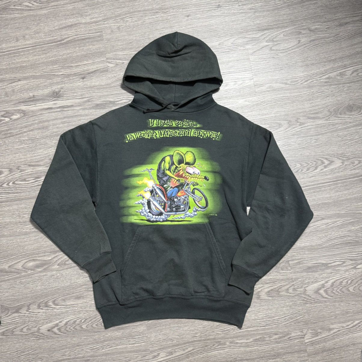 Vintage 90s Ratfink Hoodie Size US M / EU 48-50 / 2 - 1 Thumbnail