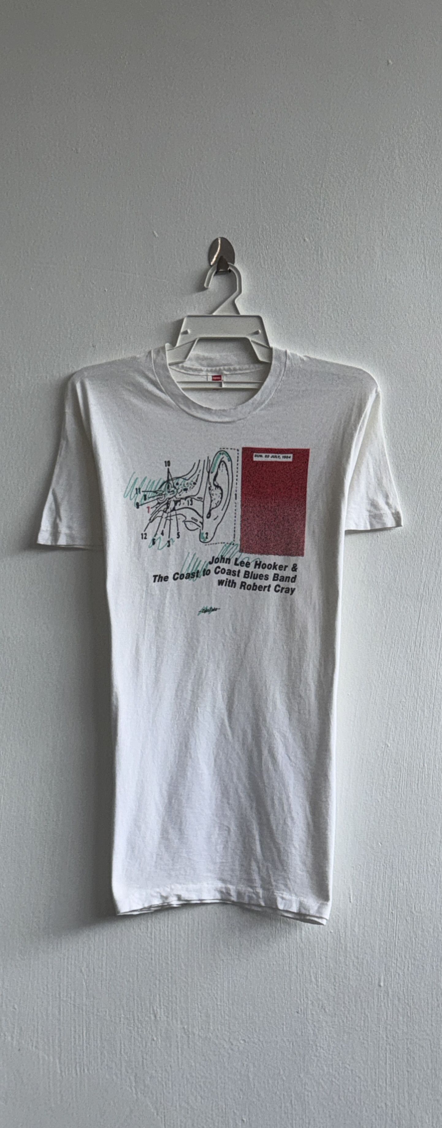 Vintage Vintage 84's JOHN LEE HOOKER Robert Cray Band T-Shirt Size US L / EU 52-54 / 3 - 1 Thumbnail