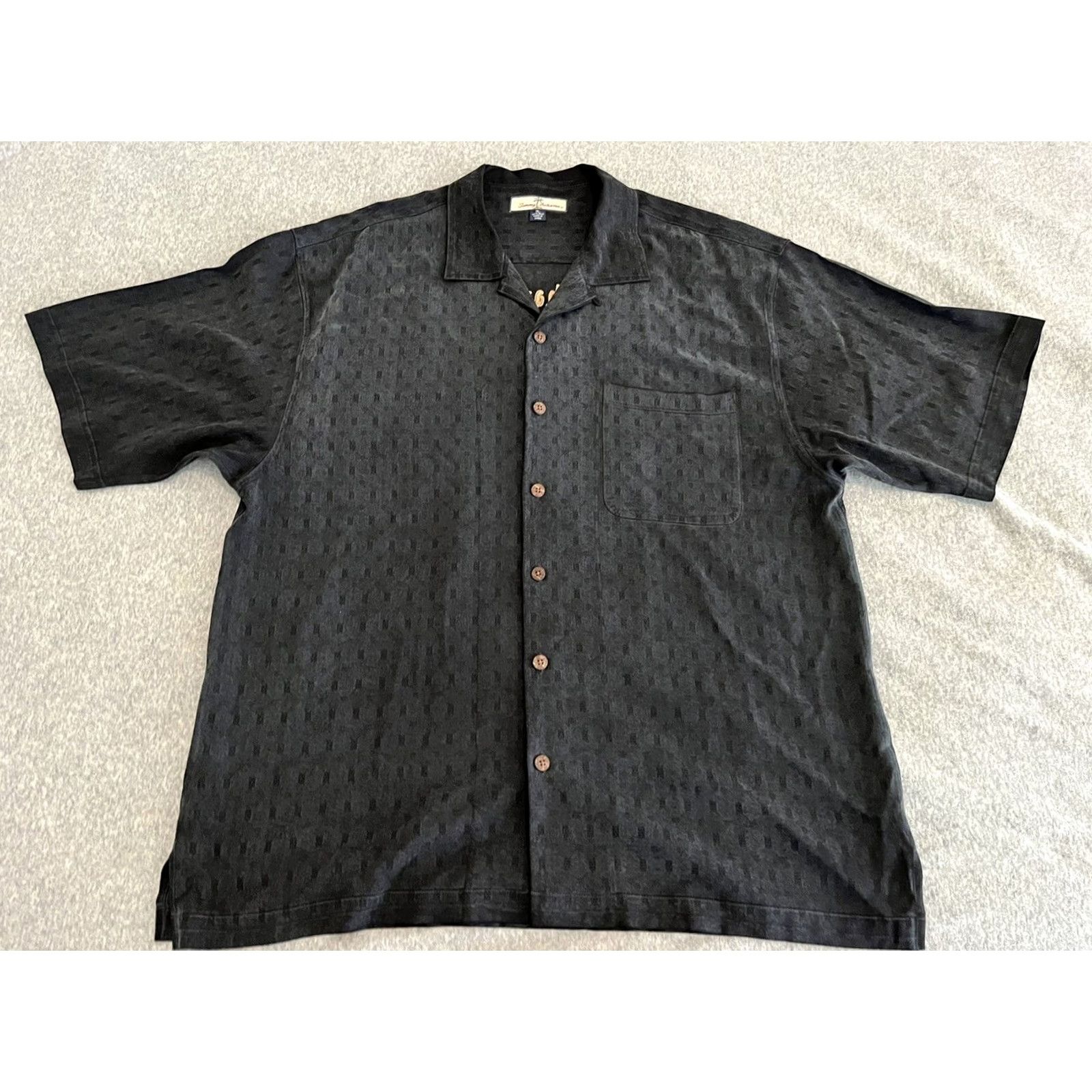 Tommy Bahama Tommy Bahama Silk Embroidered Shirt Black Golf Marlin Martini Surf Mens XL Button-Up Short Sleeve Shirt Size US XL / EU 56 / 4 - 3 Thumbnail