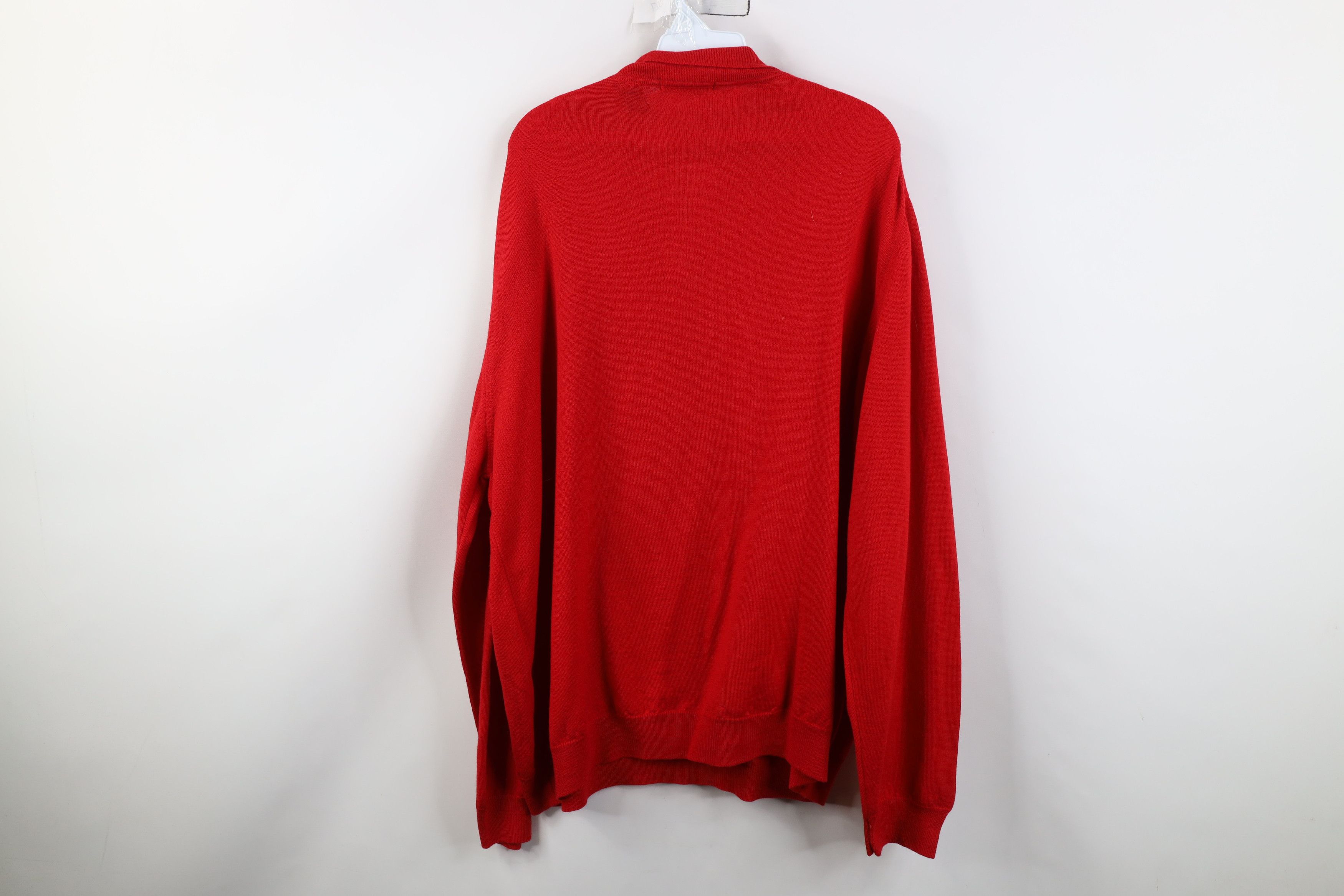 Vintage Vintage 90s Streetwear Merino Wool Knit Collared Sweater Size US XXL / EU 58 / 5 - 11 Thumbnail