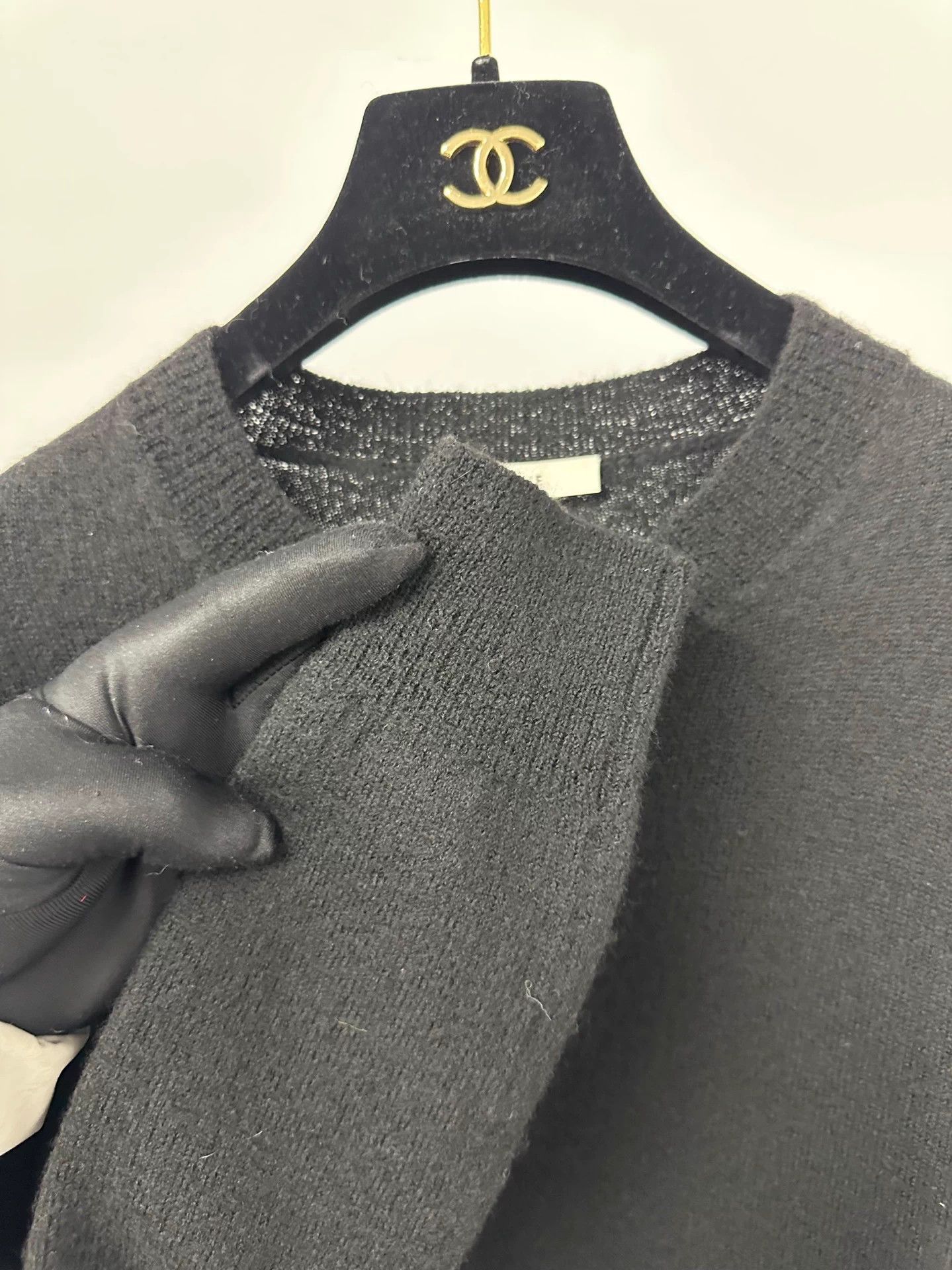 Celine Old Celine women's black wool long dress M Size M / US 6-8 / IT 42-44 - 4 Thumbnail