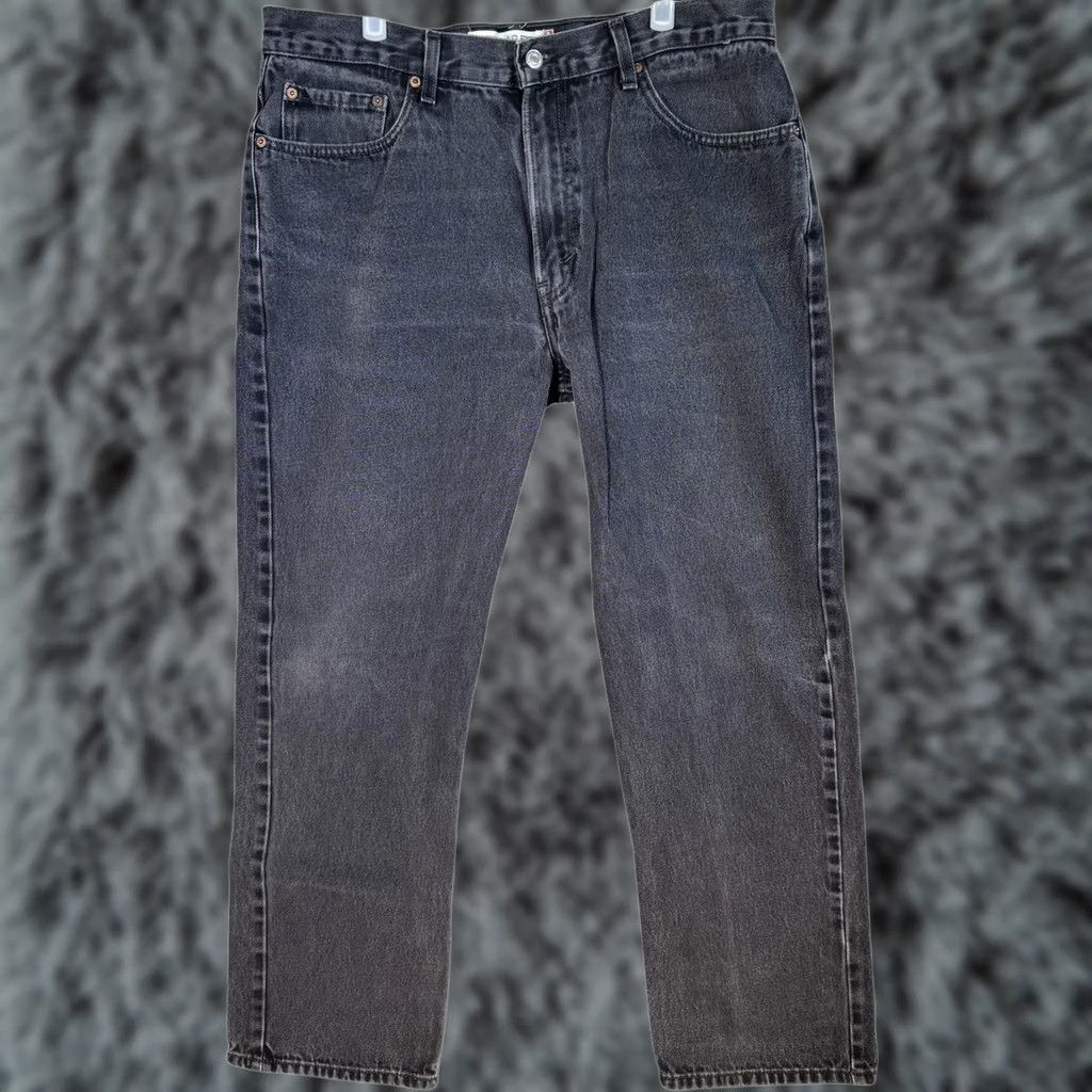 Levi's VINTAGE Levi's 505 Jeans Mens 38x32 Black Regular Fit Denim Straight Leg 100% Cotton Wrangler? Size US 38 / EU 54 - 1 Thumbnail
