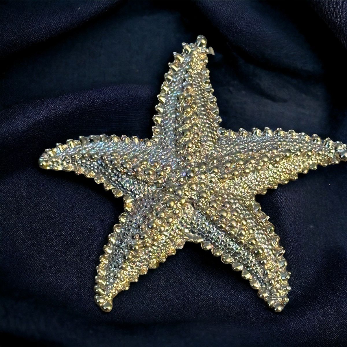 Vintage Vintage gold tone starfish brooch Size ONE SIZE - 1 Thumbnail