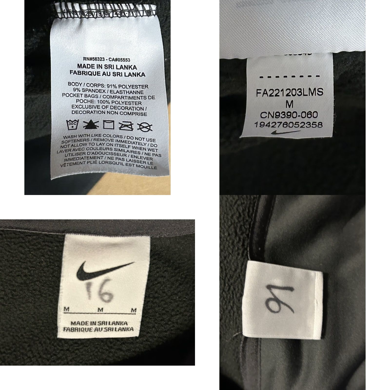 Nike Nike Clarion University Soccer Women's 1/4 Zip Dark Gray Pullover Jacket - Women's Medium Size M / US 6-8 / IT 42-44 - 8 Thumbnail