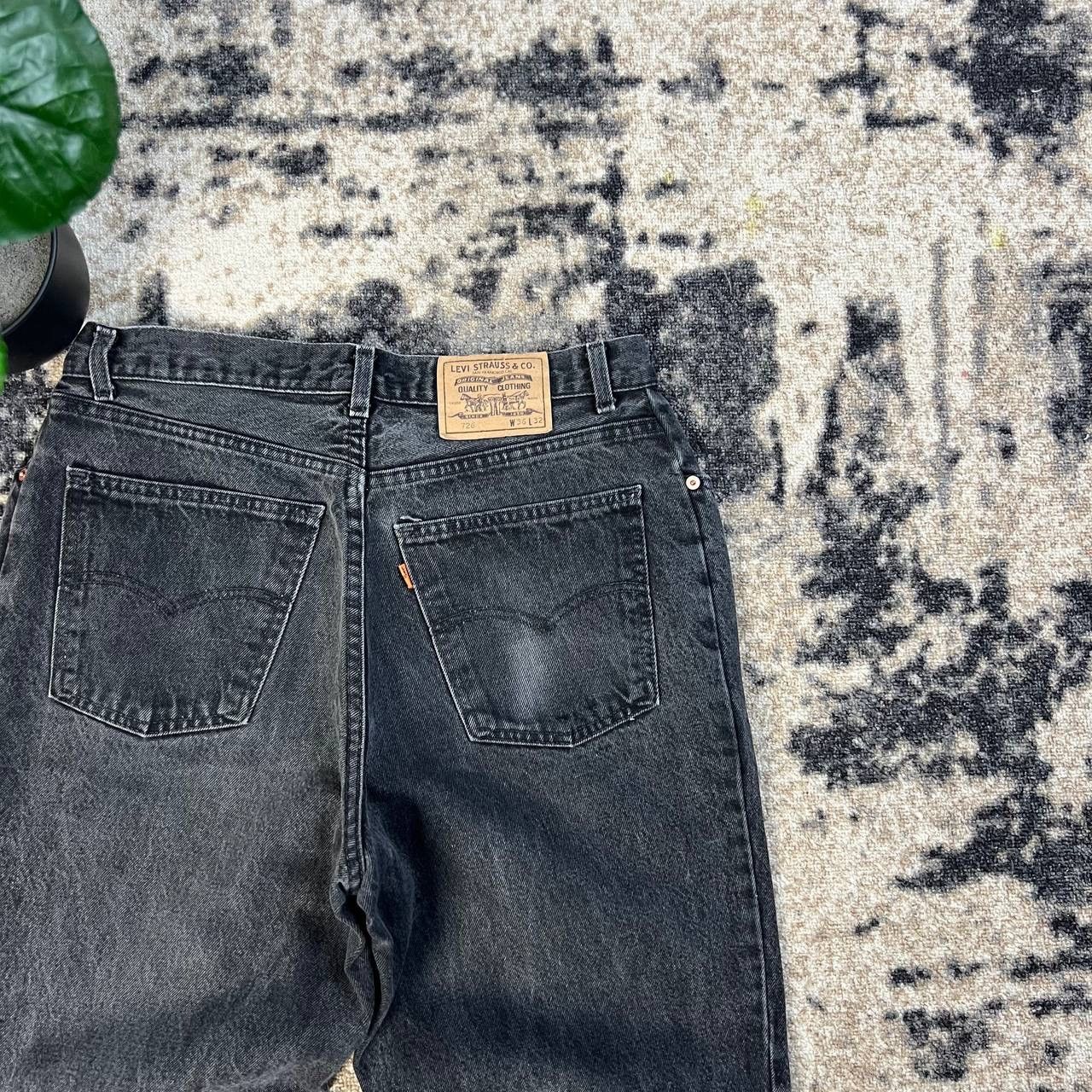 Levi's 726 Levis Orange Tab Vintage Y2K Grey Denim Jeans Size US 36 / EU 52 - 3 Thumbnail