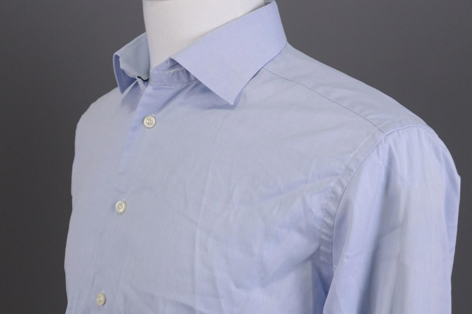 Eton Eton Slim Fit Siognature Twill Dress Shirt Size 16 41 L Size US M / EU 48-50 / 2 - 9 Thumbnail