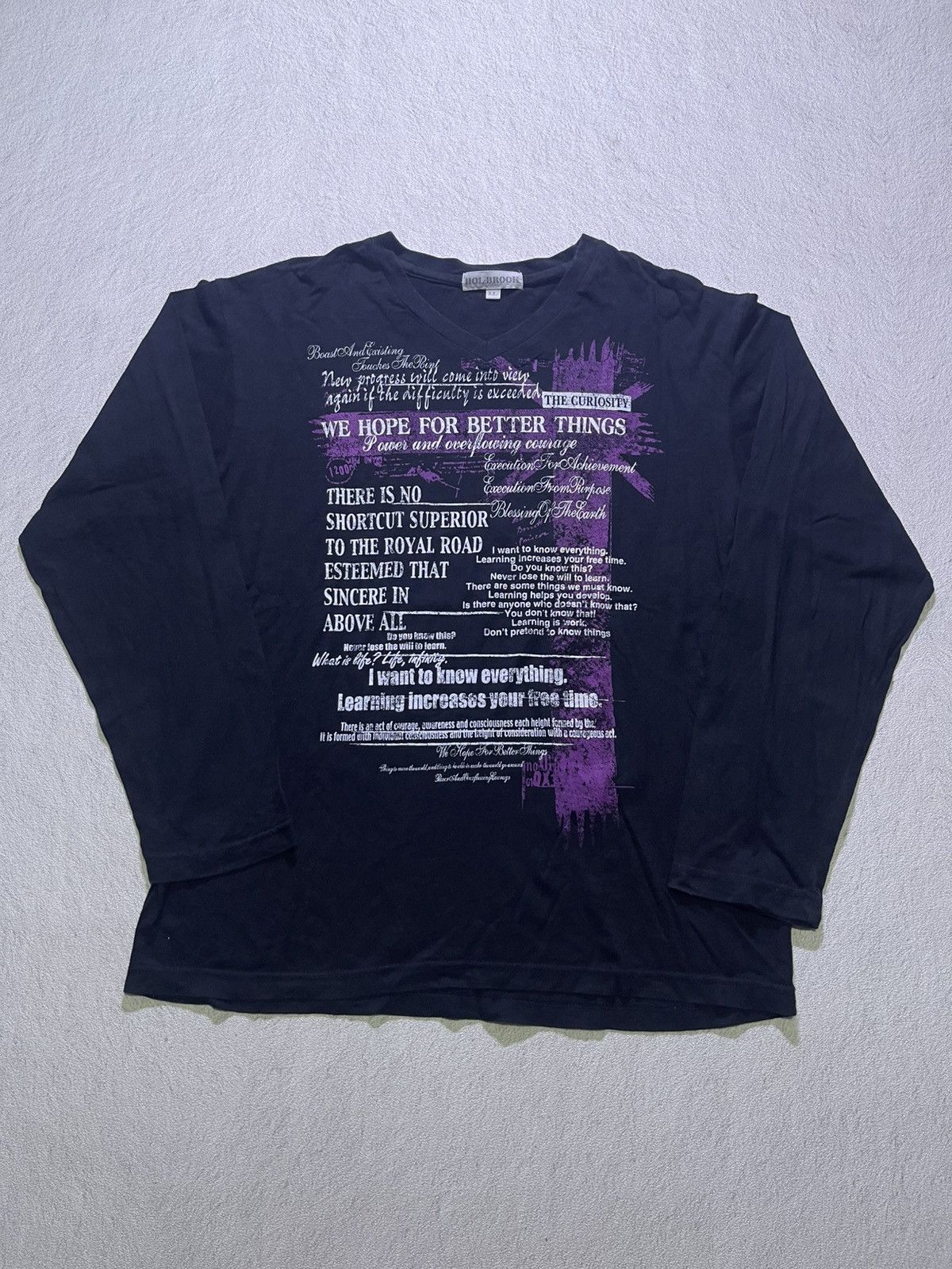 Japanese Brand Y2K HOL-BROOK long sleeve tshirt Size US L / EU 52-54 / 3 - 1 Thumbnail