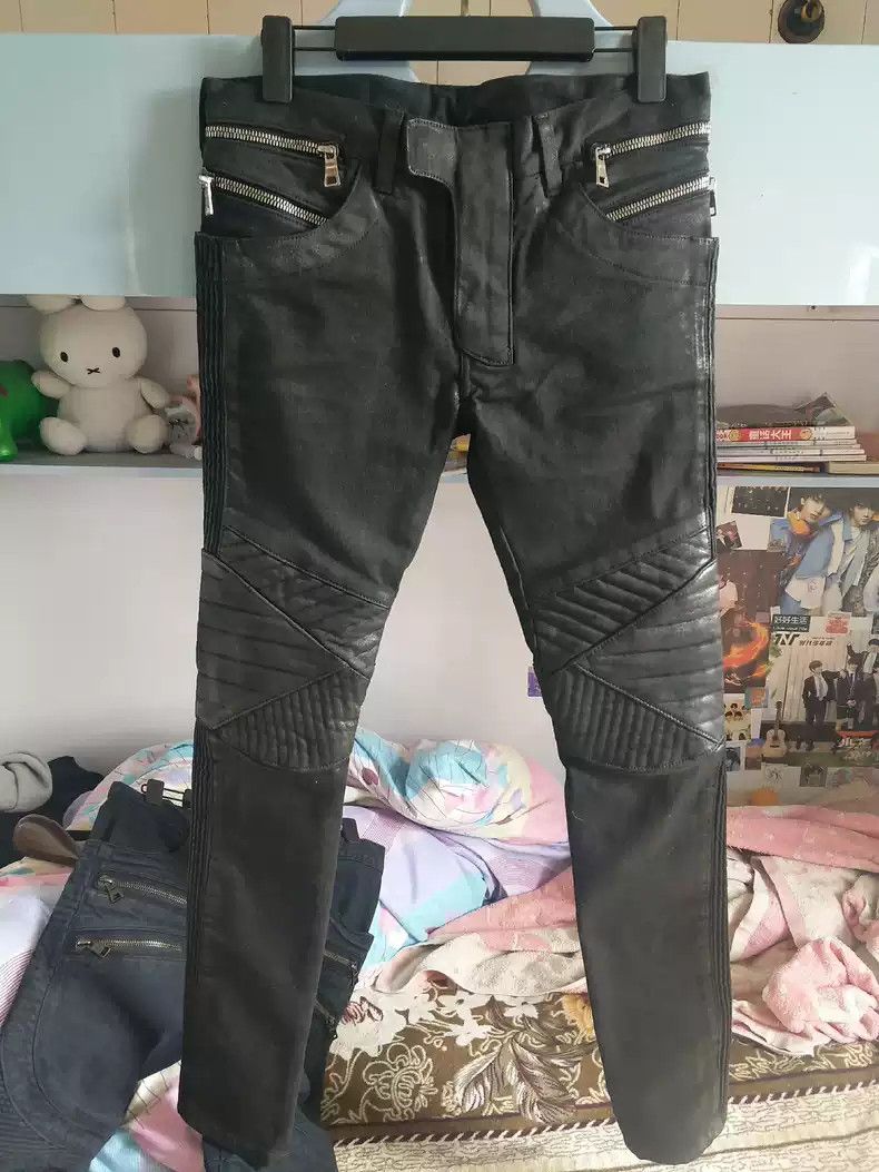 Balmain Balmain Show waxed jeans | Grailed