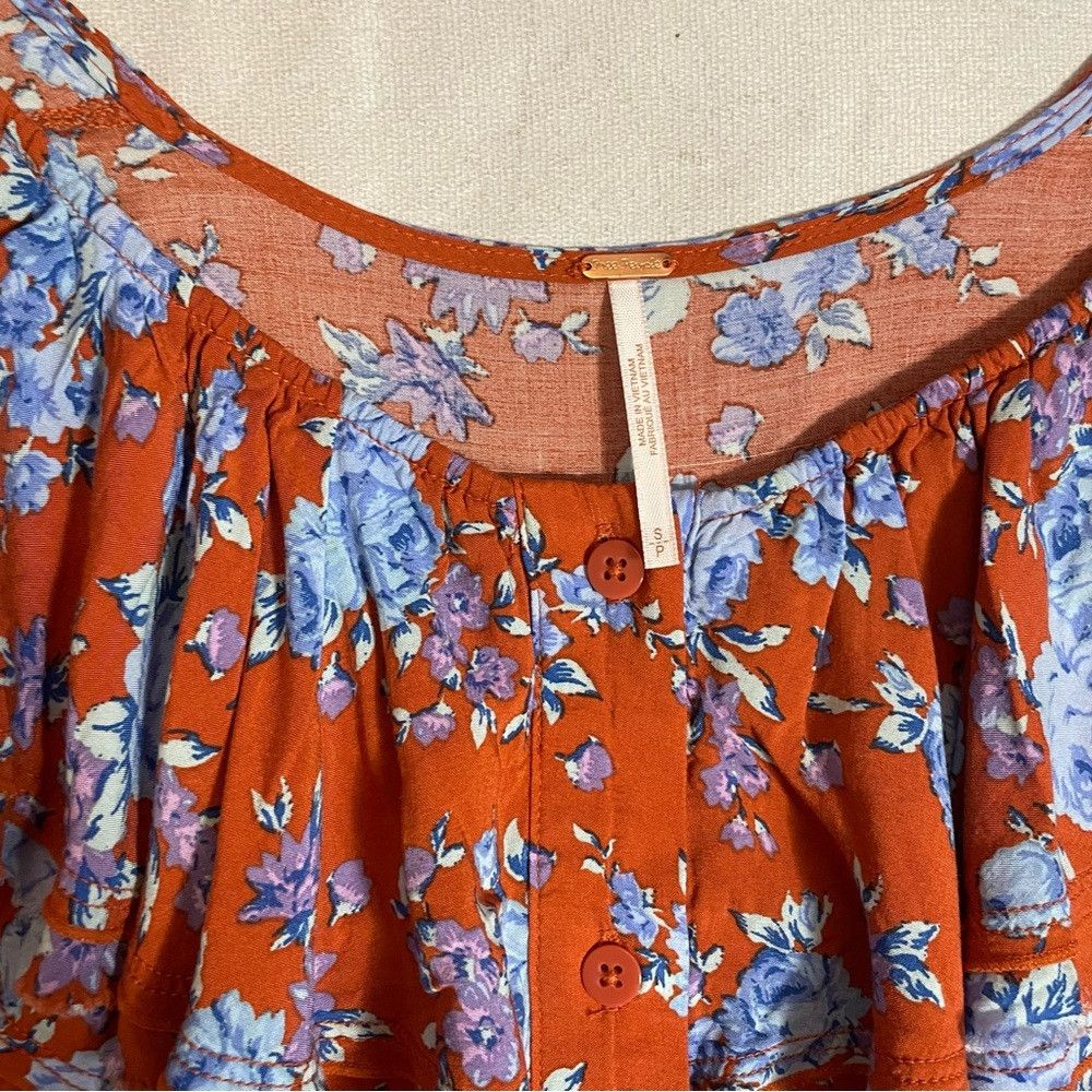 Free People NWT New $108 Free People Lorretta Floral Viscose Tunic Size Size S / US 4 / IT 40 - 7 Thumbnail